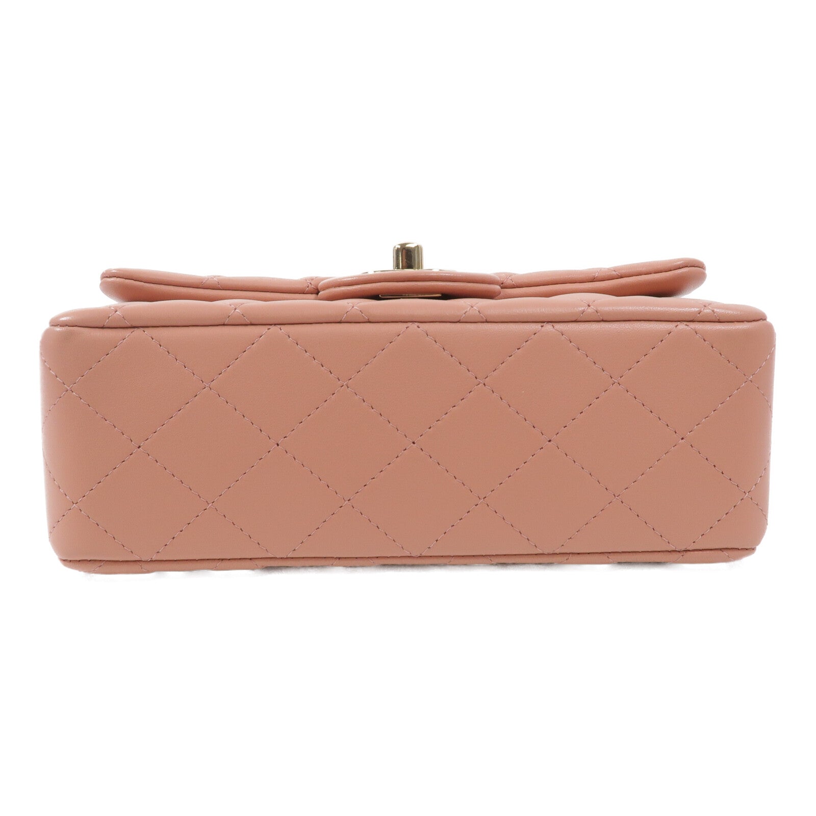 CHANEL 羊皮皮革Mini Flap Bag With Top Handle鏈帶手挽肩背兩用袋
