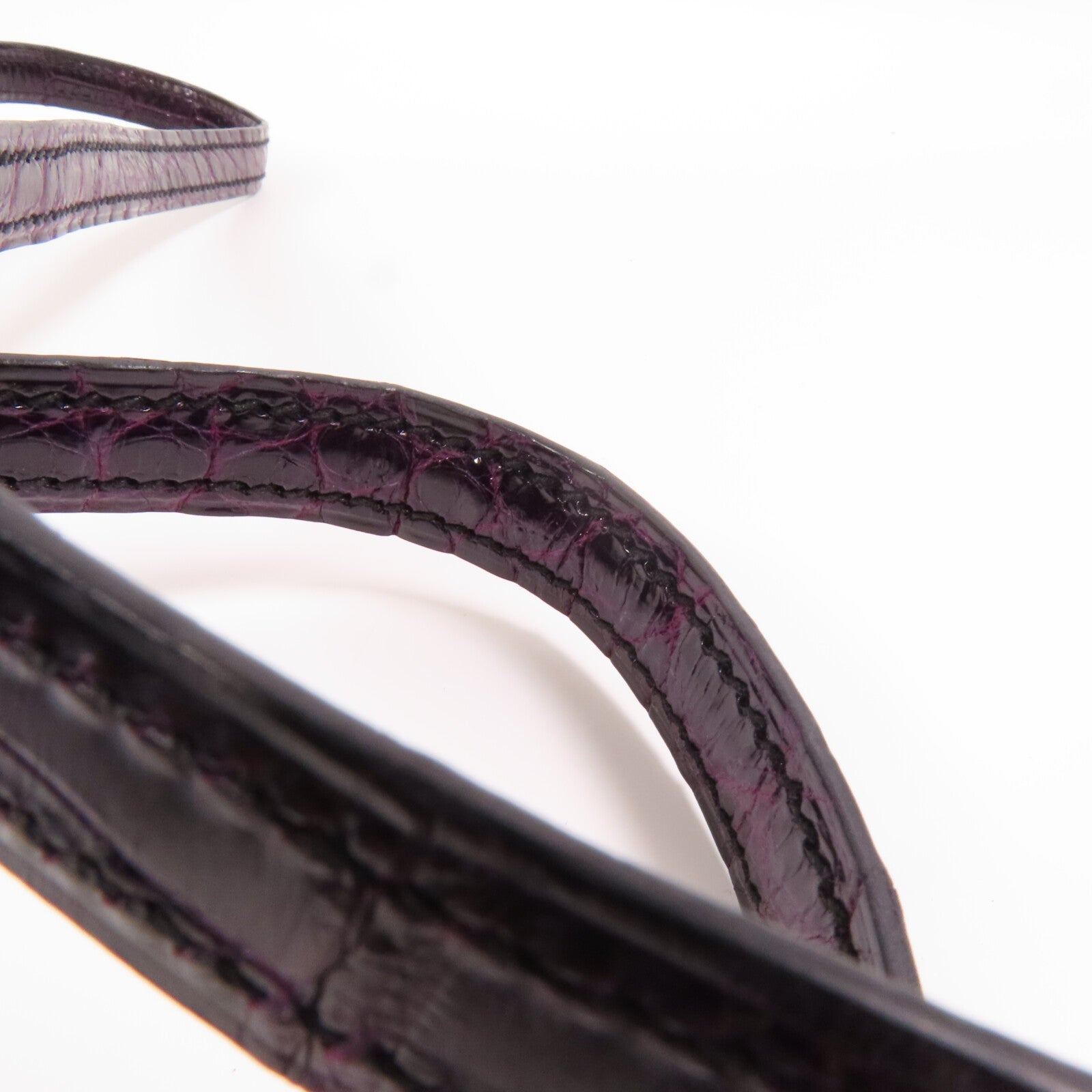 HERMES 皮革Constance Mini銀扣肩背袋Amethyst