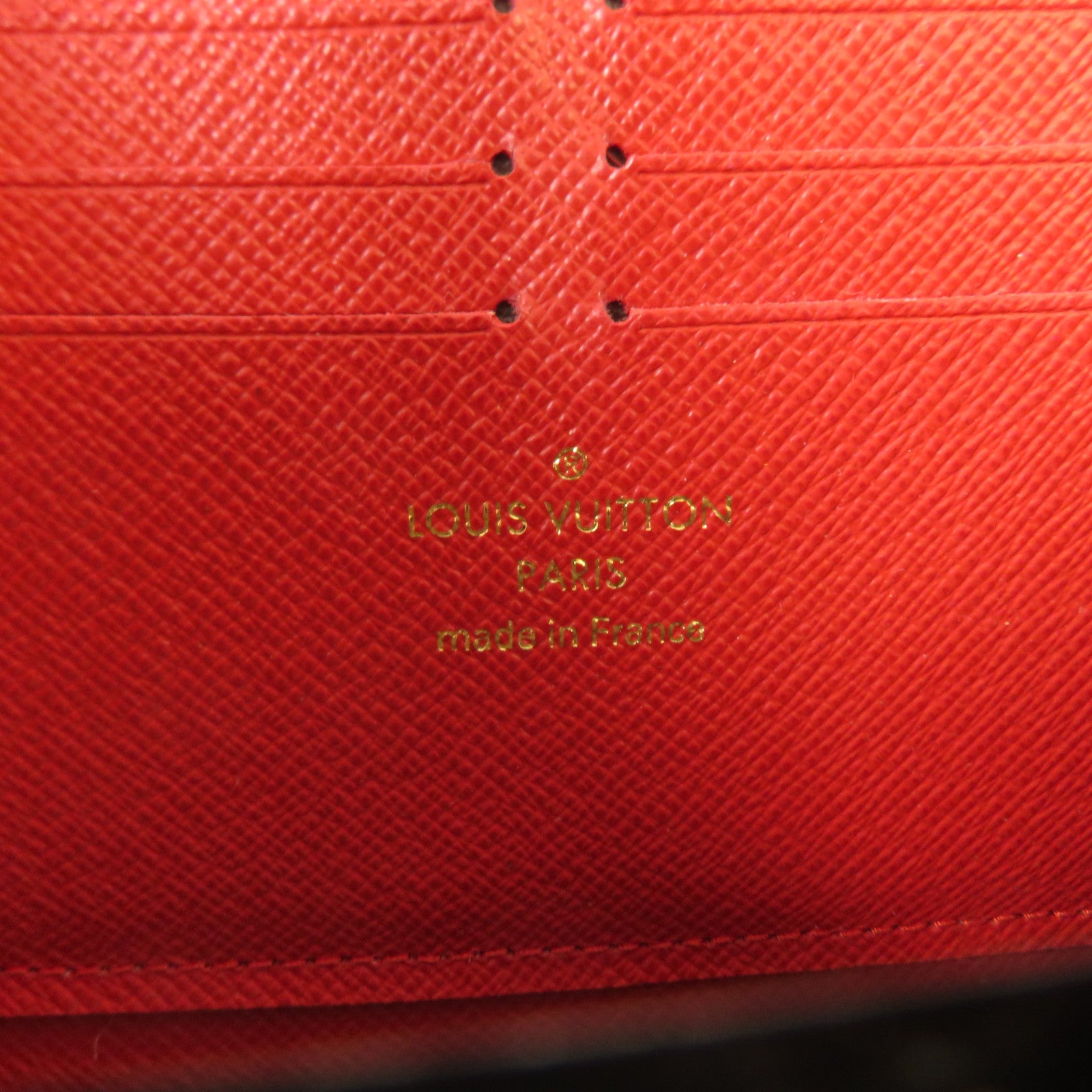 LOUIS VUITTON 【激減優惠】Monogram Zippy Wallet Retiro金扣長錢包紅色/啡色