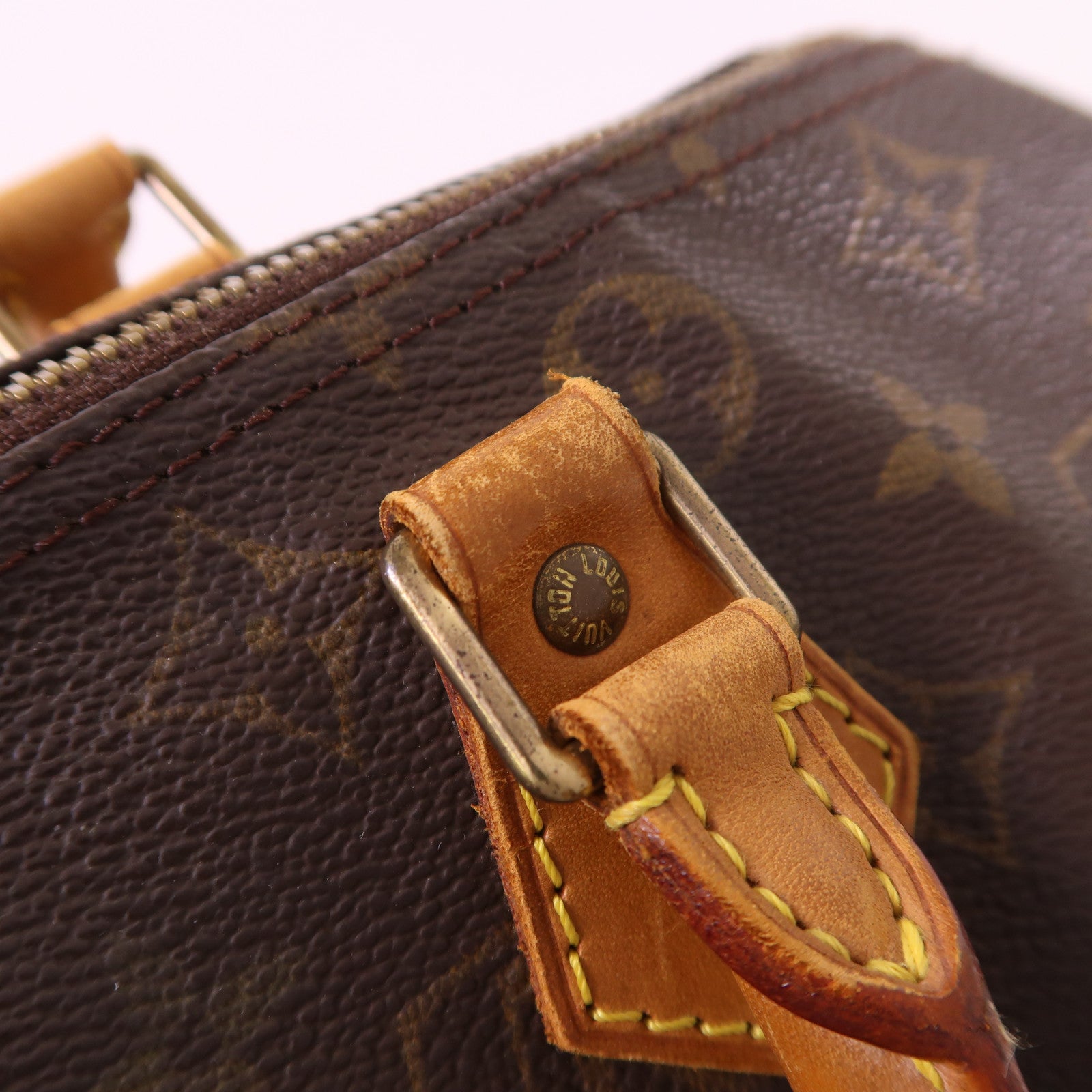 LOUIS VUITTON Monogram Speedy 30金扣手挽袋