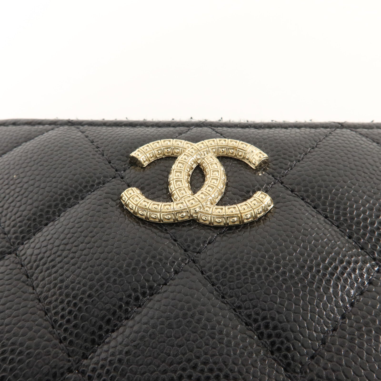 CHANEL 牛皮皮革Metalasse Zip Wallet錢包
