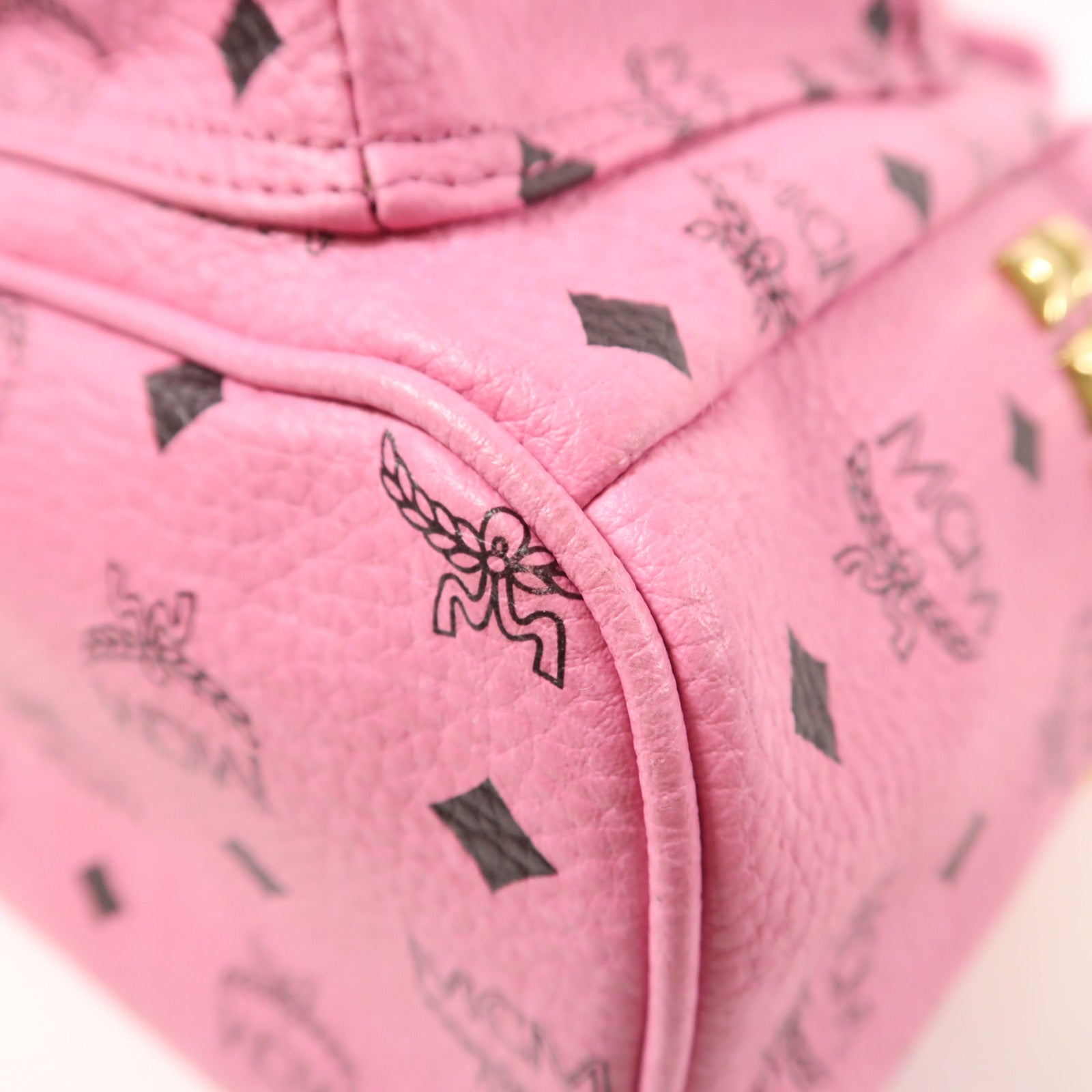 MCM 【激減優惠】皮革Rucksack金扣背包