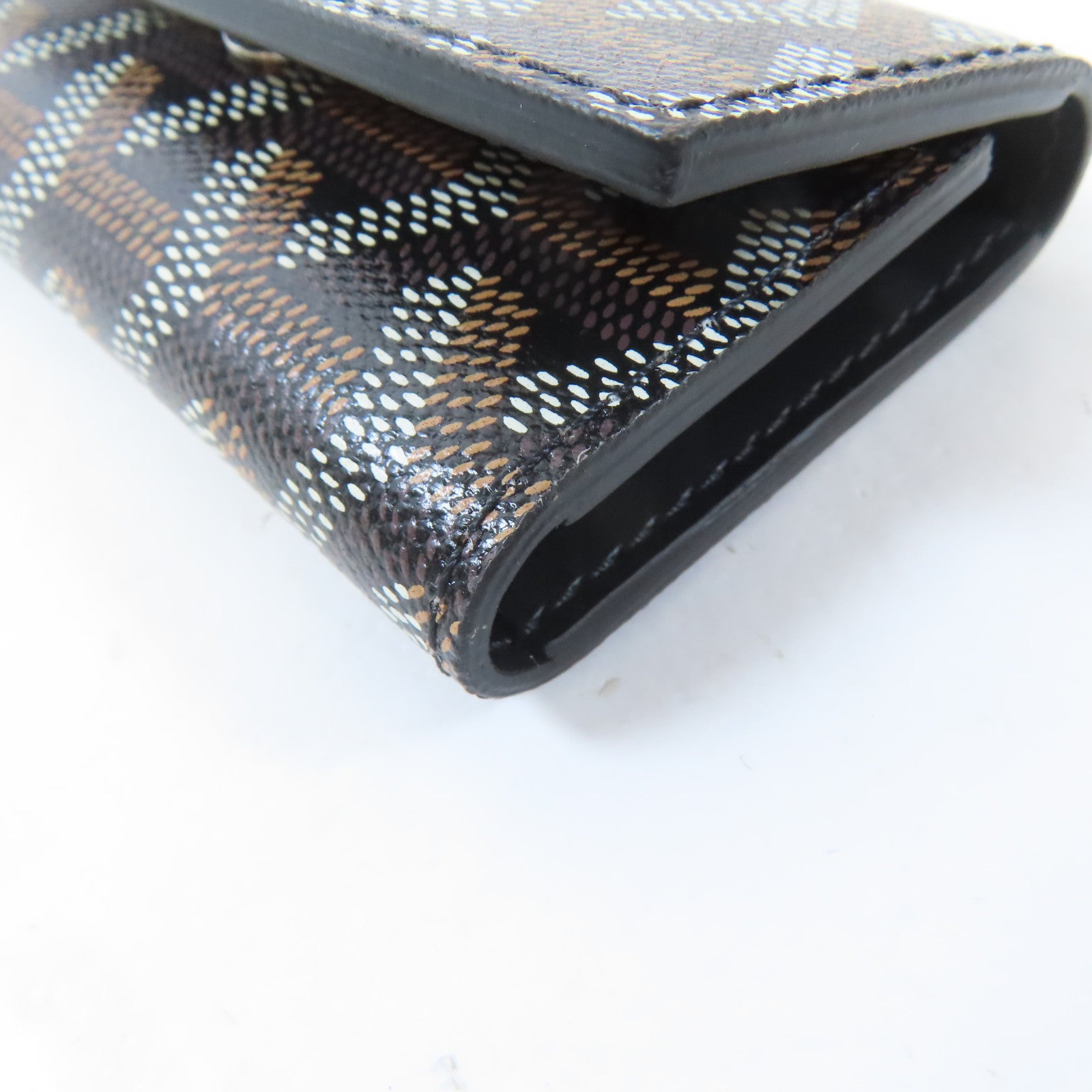 GOYARD 塗層帆布Key Case銀扣鎖匙包黑色/棕色/白色