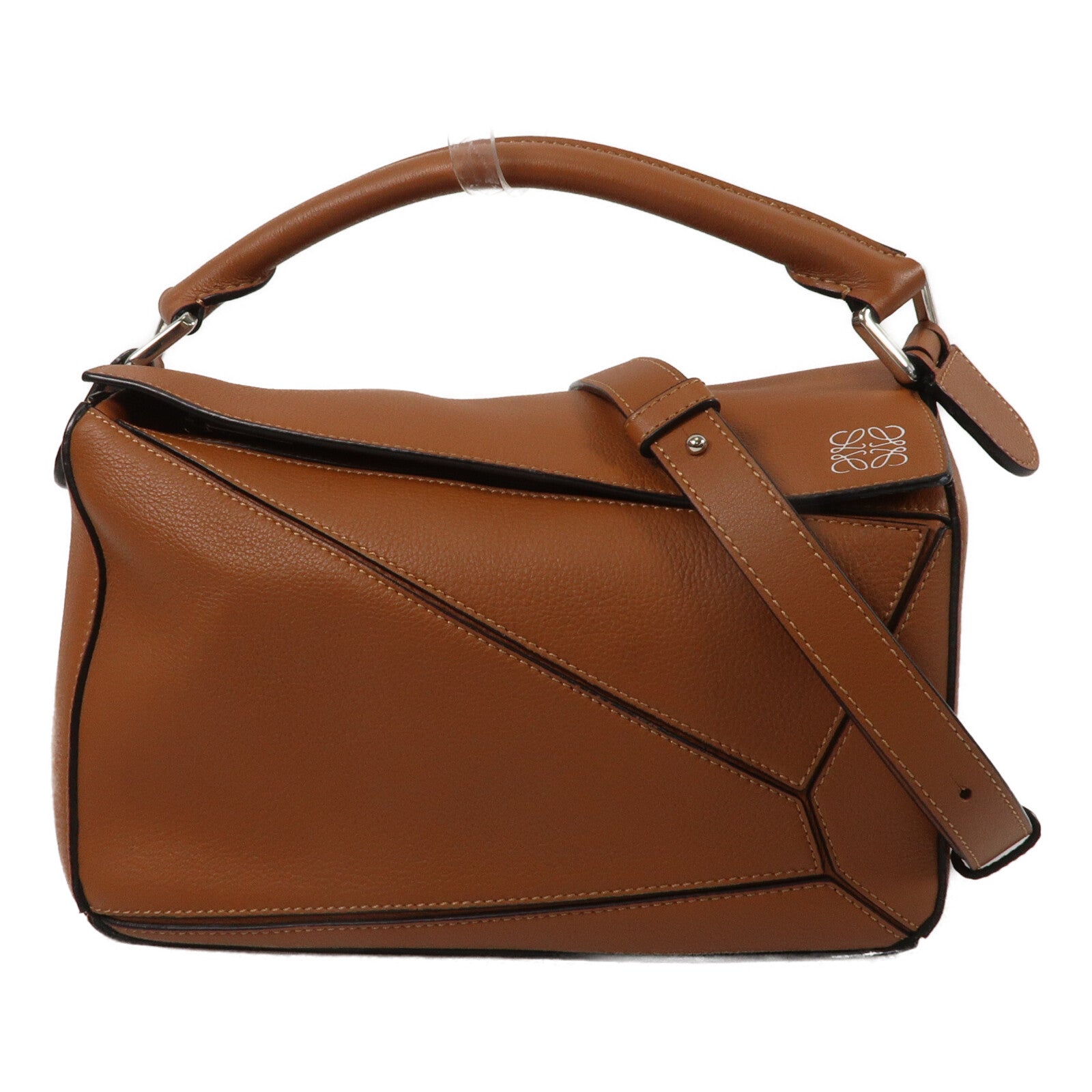 LOEWE 牛皮皮革Puzzle Small手挽肩背兩用袋