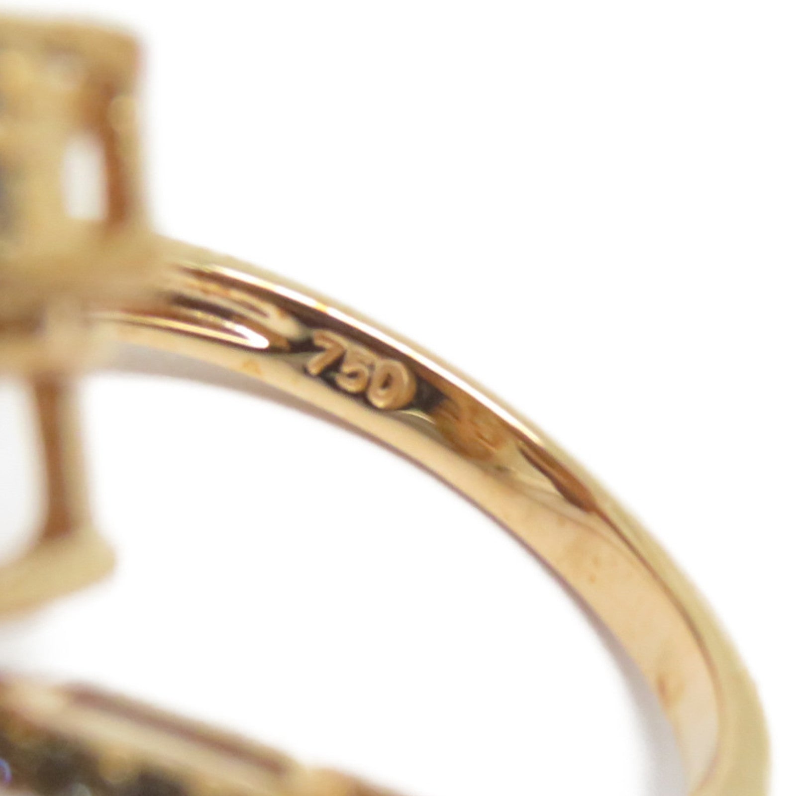 JEWELRY 【激減優惠】18K玫瑰金Pearl Ring 2.55ct珍珠/0.433ct鑽石戒指US#6.5白色/粉金色/銀色