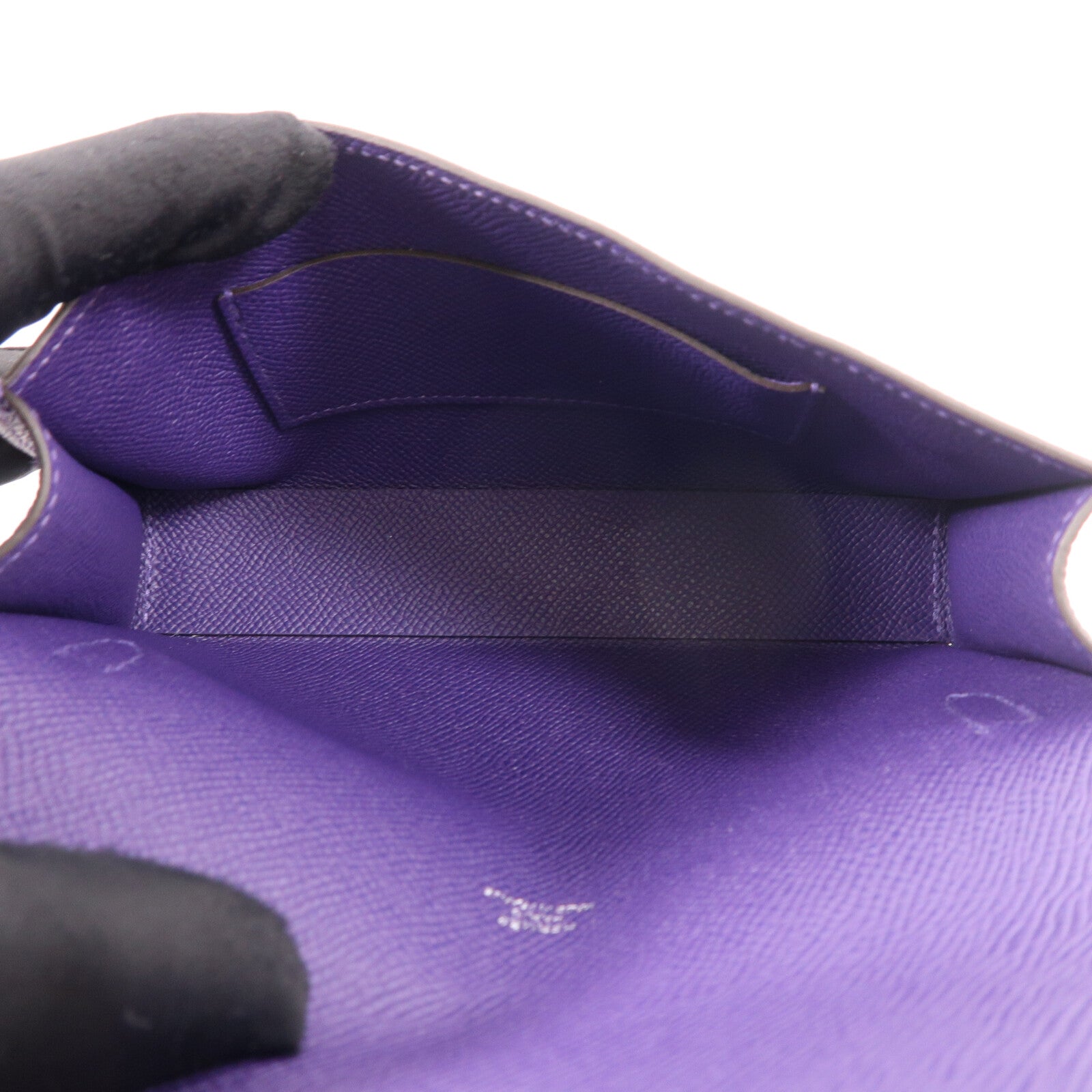 HERMES Epsom皮革Hermesnap肩背袋New Purple