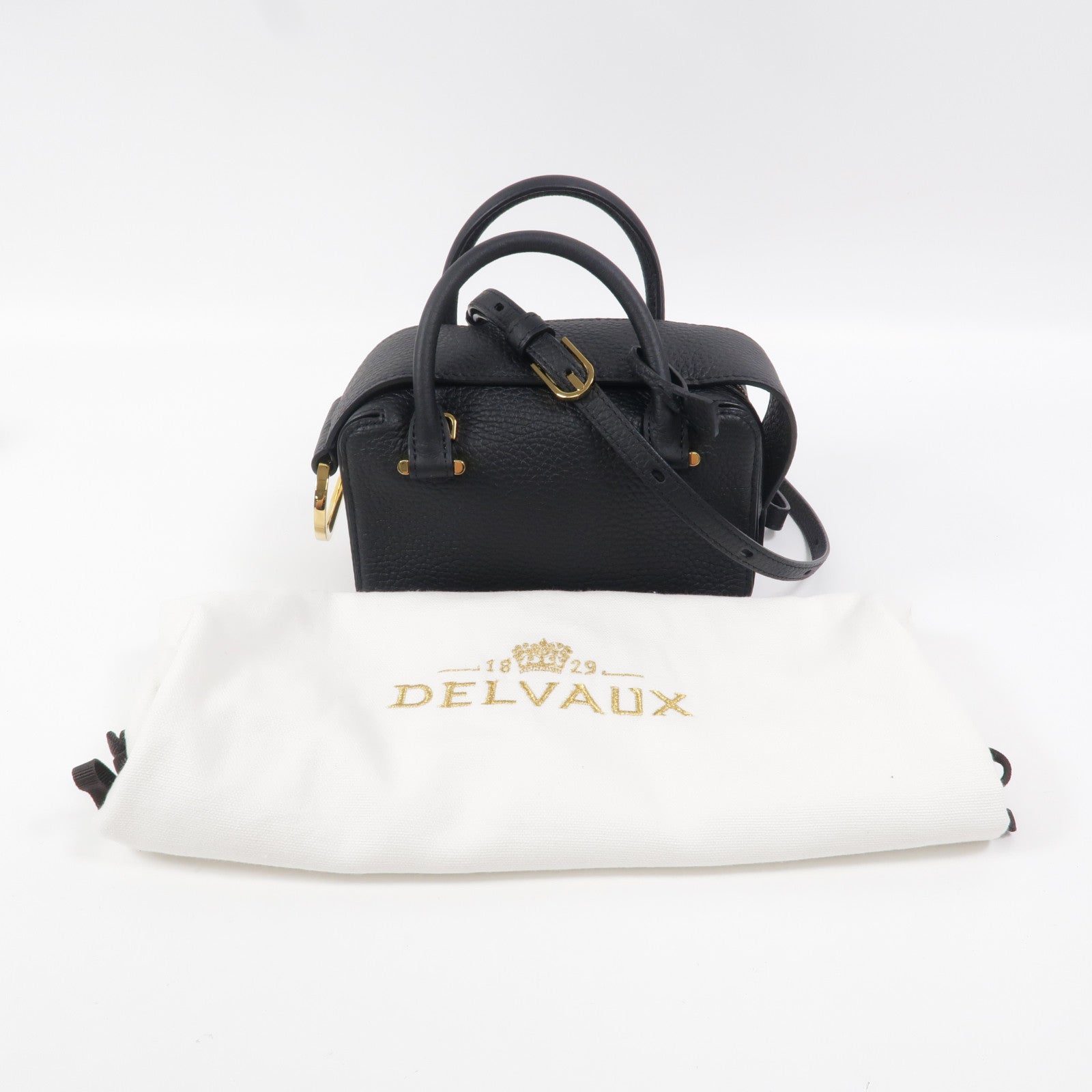 Delvaux 牛皮皮革Cool Box Nano手挽肩背兩用袋