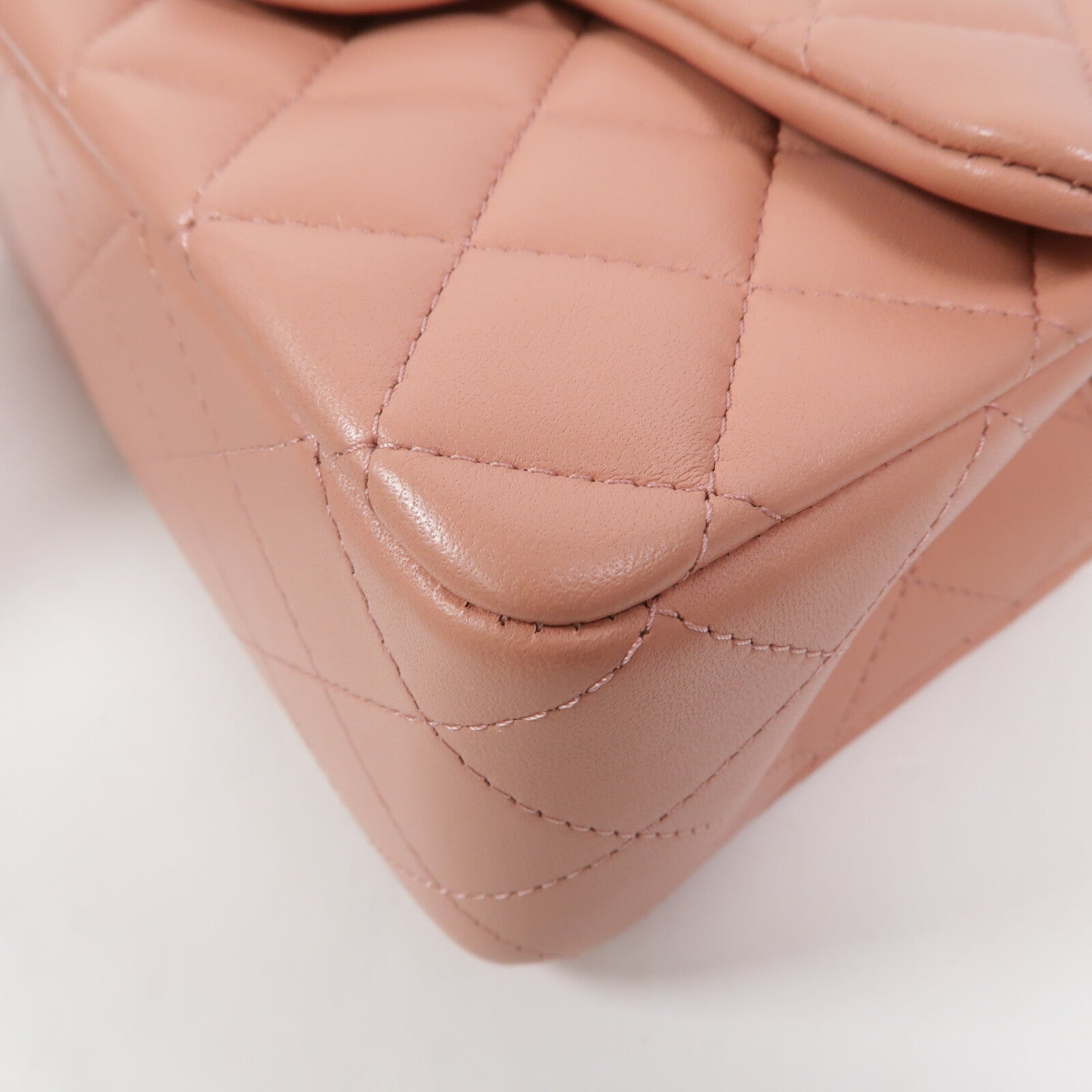 CHANEL 羊皮皮革Mini Flap Bag With Top Handle鏈帶手挽肩背兩用袋