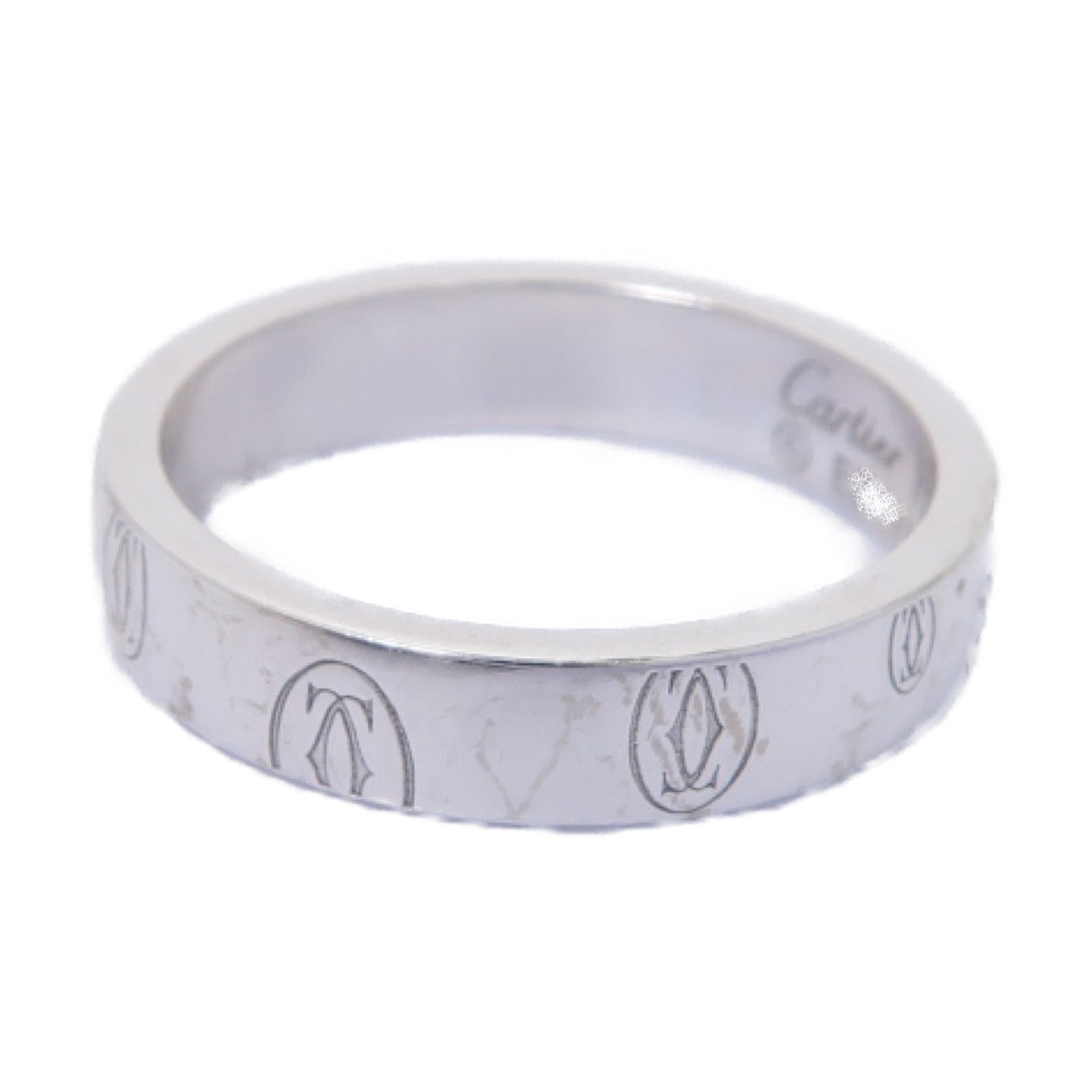 CARTIER 【激減優惠】18K白金Happy Birthday戒指US#6.25/Cartier#53
