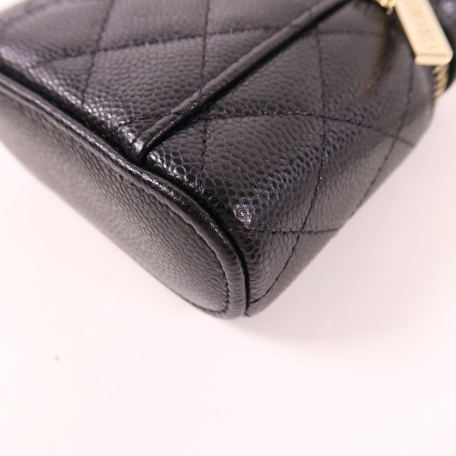 CHANEL 牛皮皮革Chain Shoulder金扣手挽肩背兩用袋