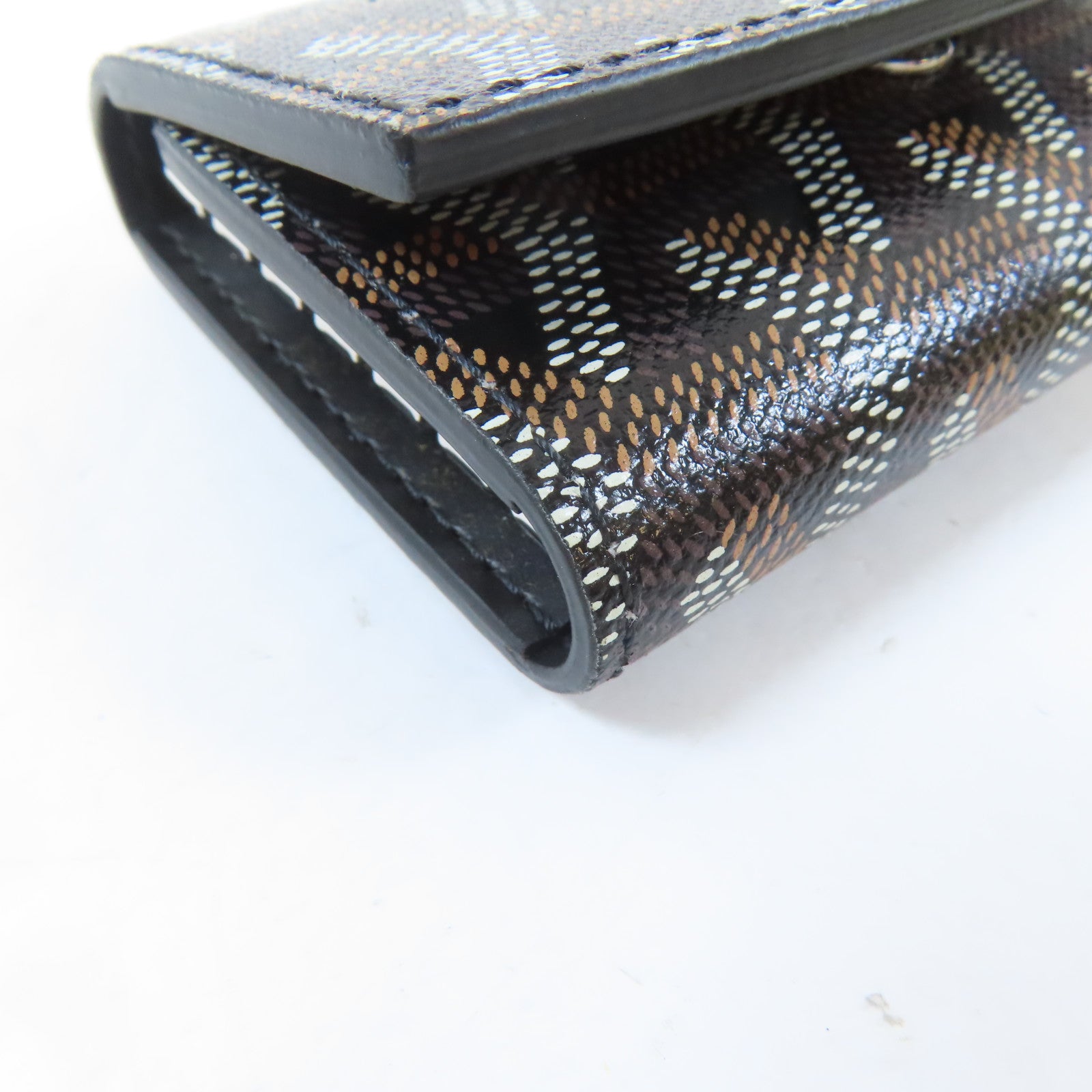 GOYARD 塗層帆布Key Case銀扣鎖匙包黑色/棕色/白色