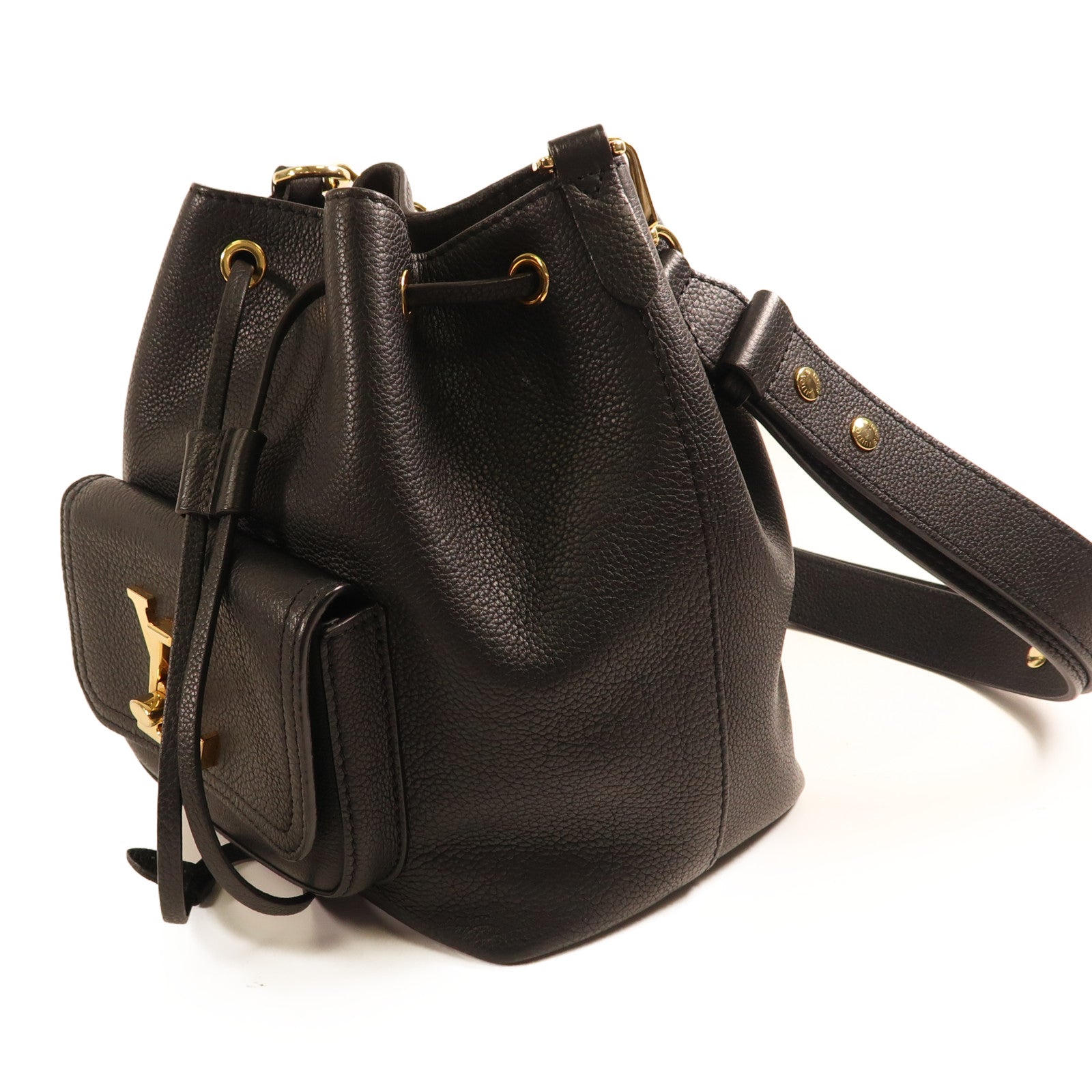 LOUIS VUITTON 牛皮皮革Lockme金扣肩背袋