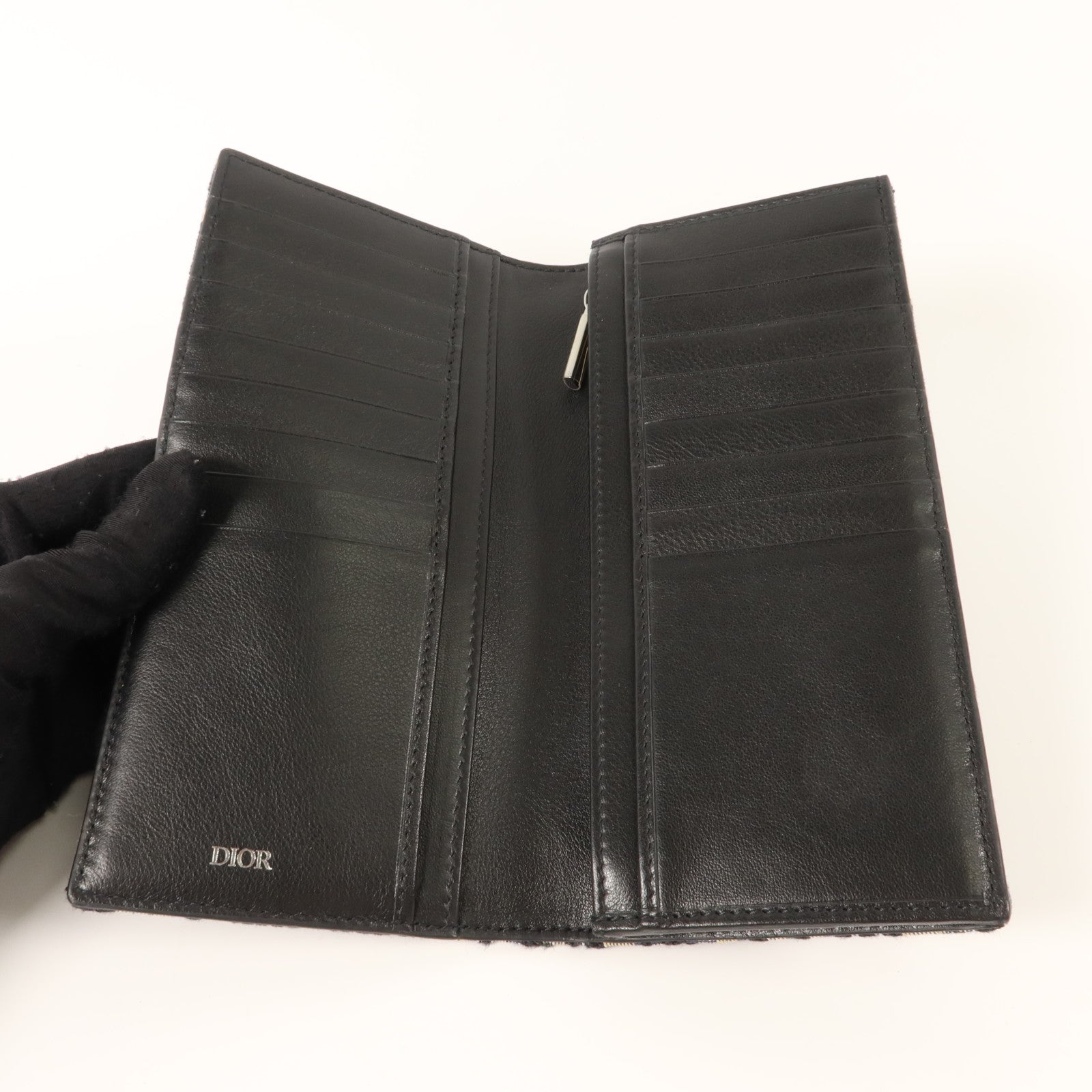 Dior 帆布Long Bifold Wallet長錢包