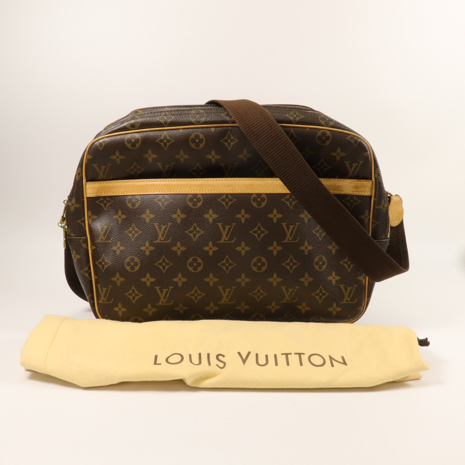 LOUIS VUITTON Monogram Reporter GM肩背袋