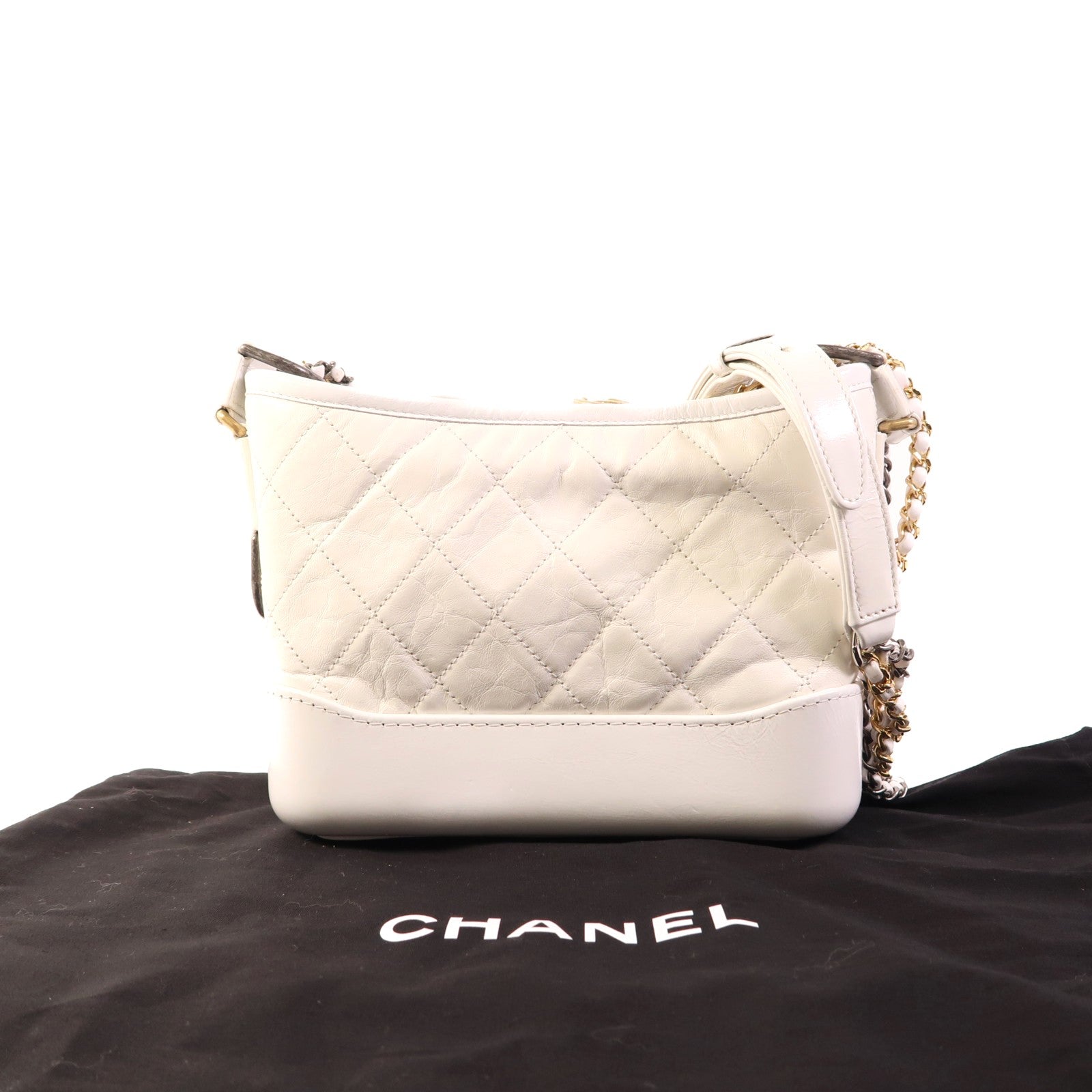 CHANEL 羊皮皮革Gabrielle Small鏈帶肩背袋