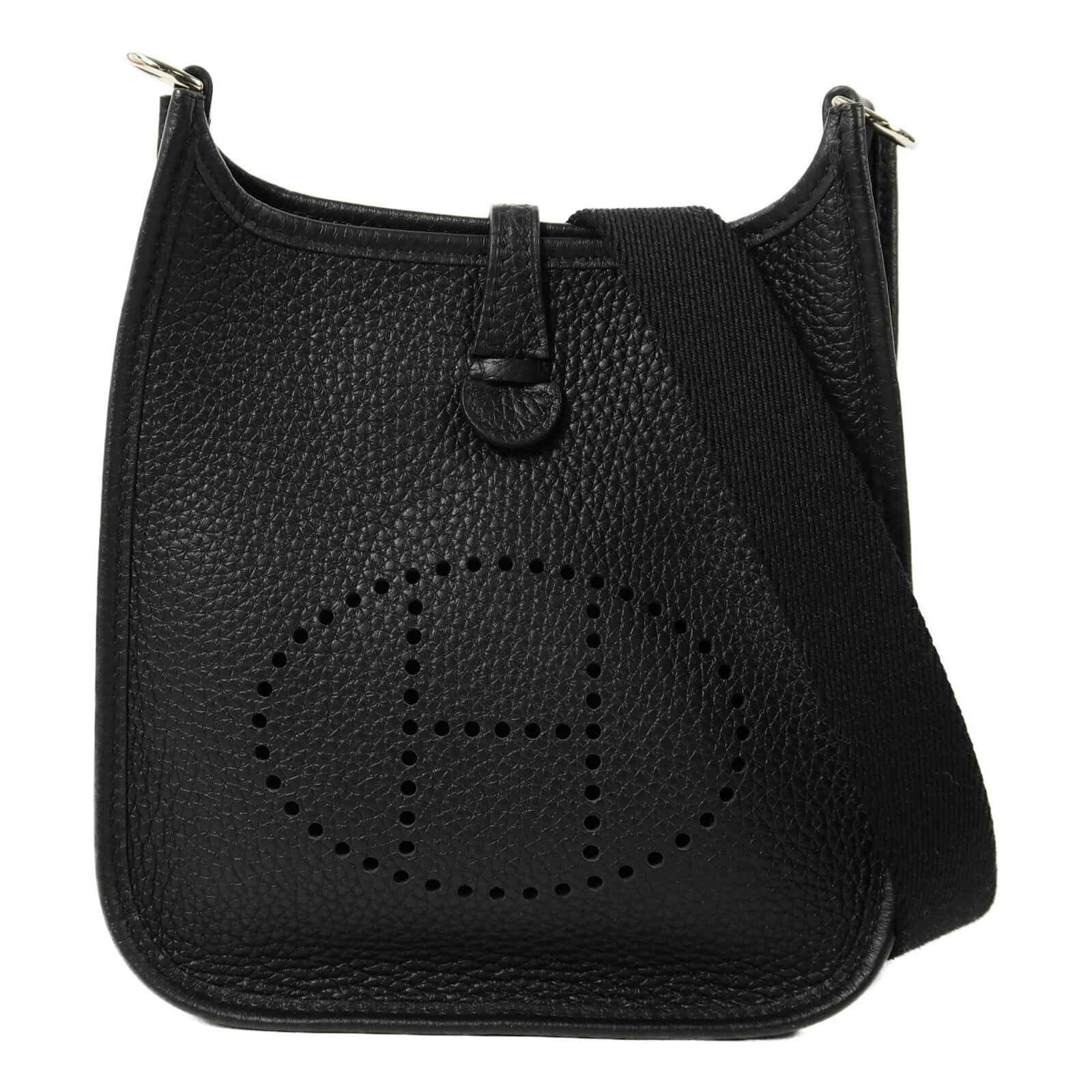 HERMES Clemence皮革Evelyne TPM肩背袋Noir