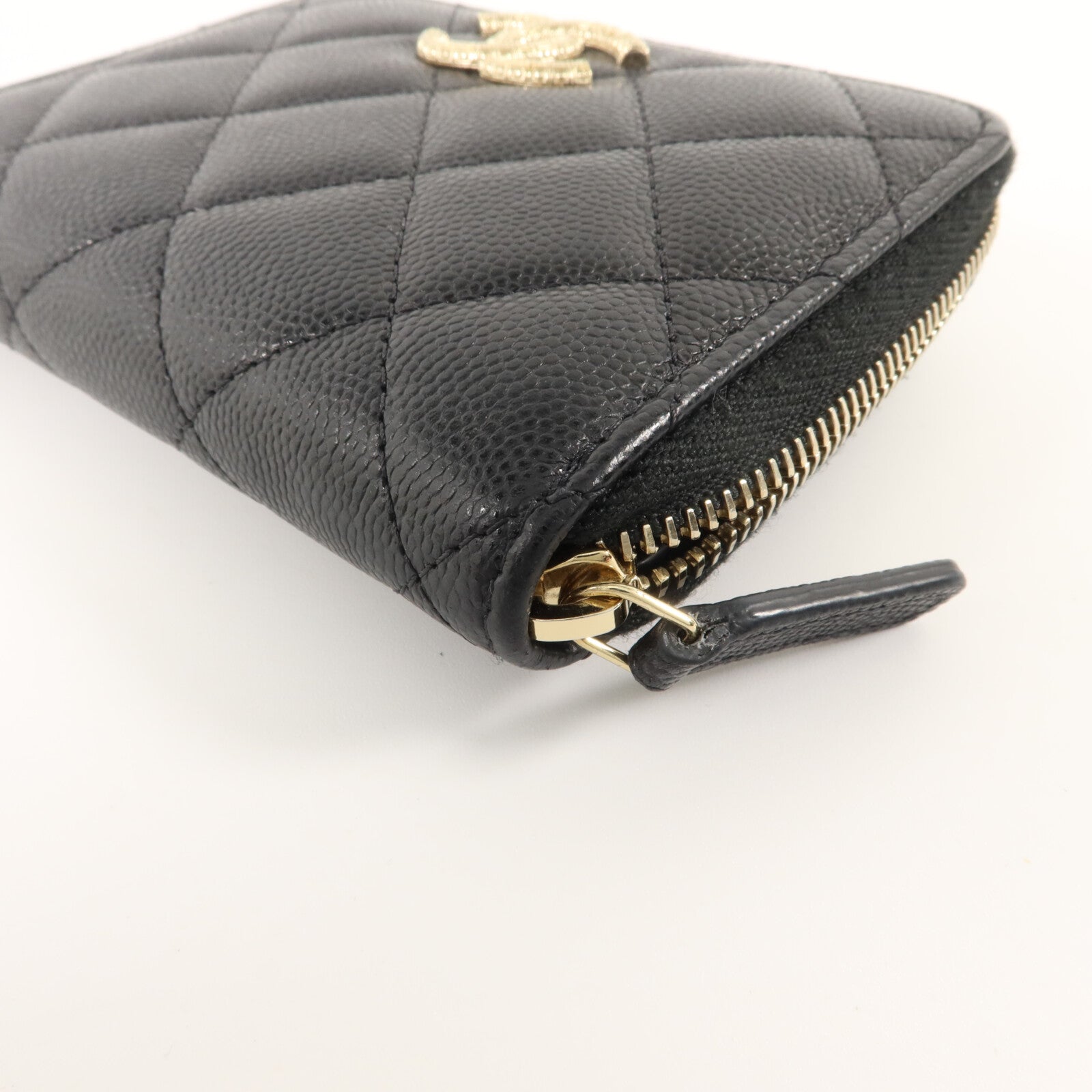 CHANEL 牛皮皮革Metalasse Zip Wallet錢包