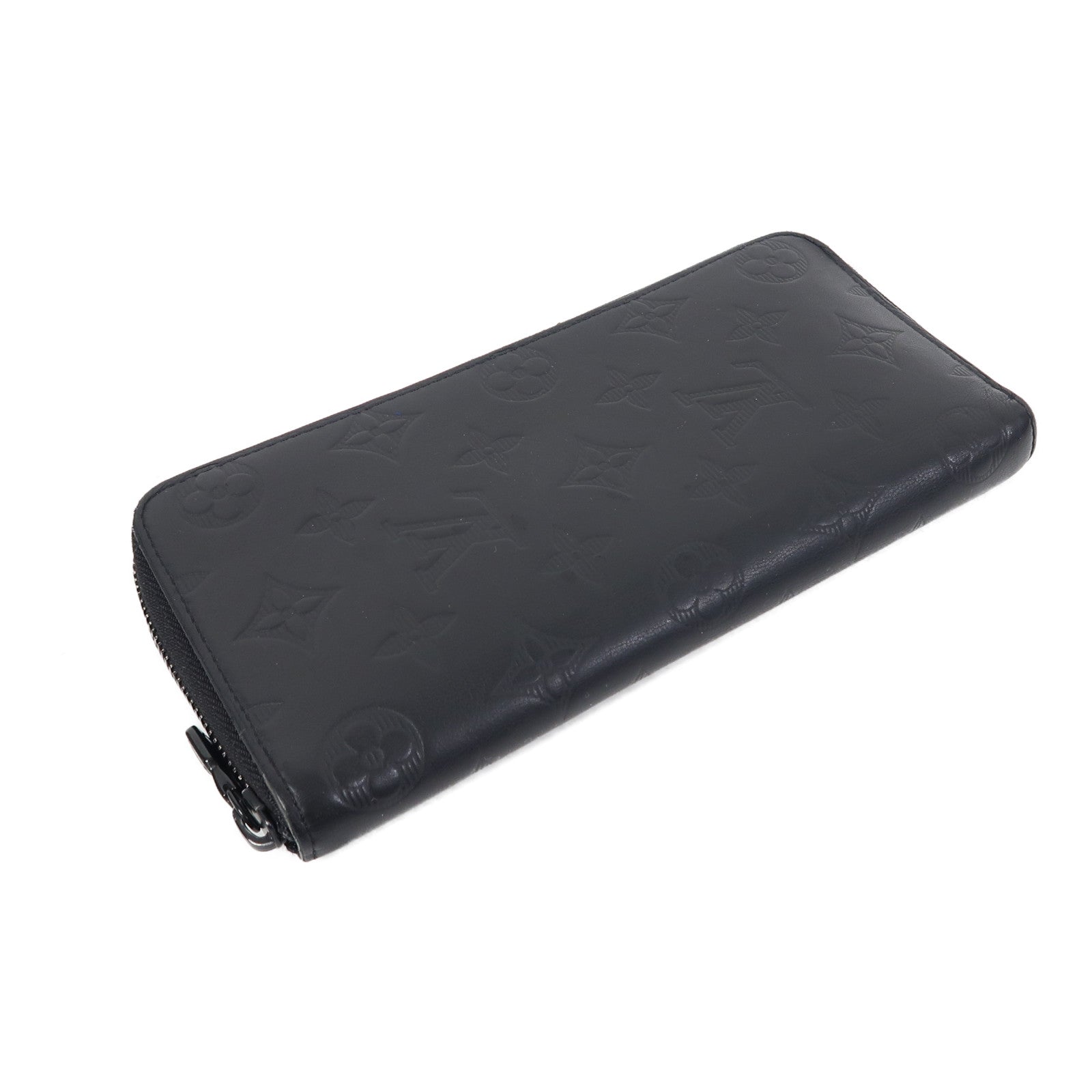 LOUIS VUITTON Monogram Shadow Zippy Wallet長錢包黑色