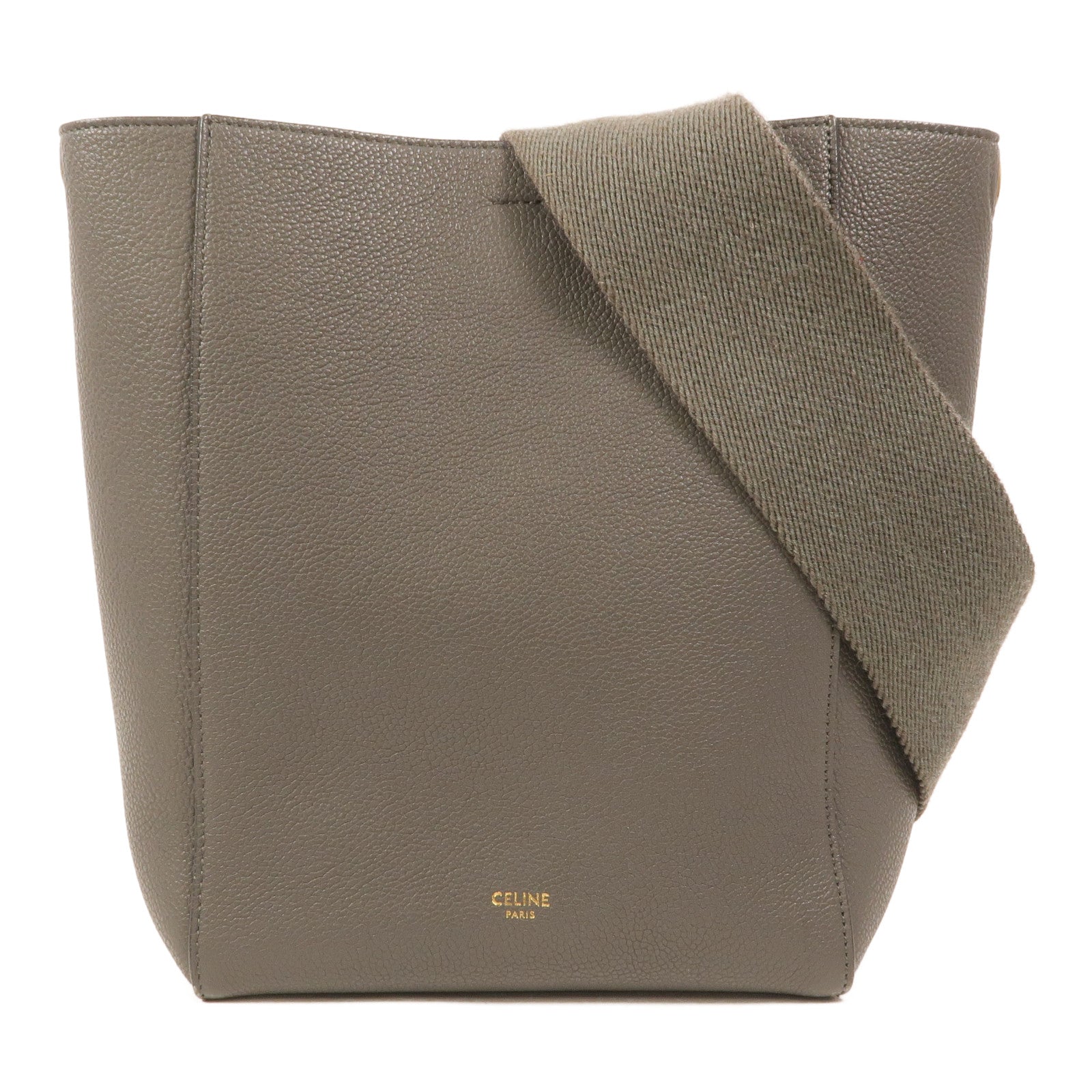 CELINE 牛皮皮革Small Sangle Bucket肩背袋