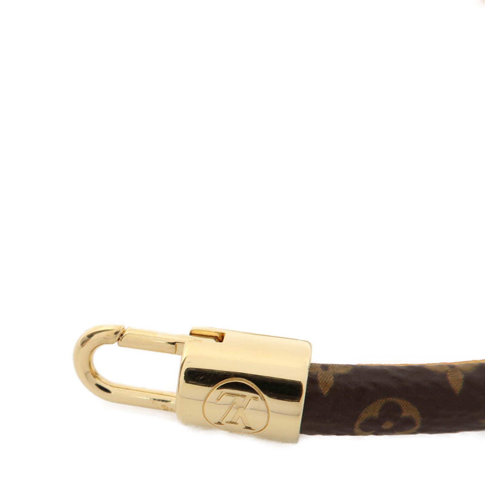 LOUIS VUITTON Monogram Vivienne Bracelet金扣手鏈啡色