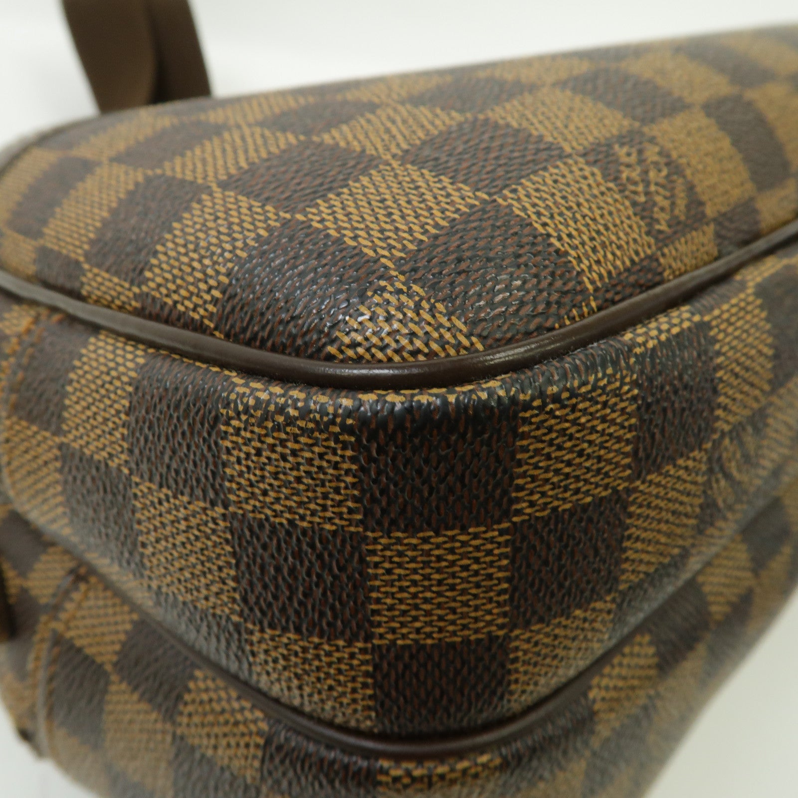 LOUIS VUITTON Damier Reporter PM金扣肩背袋啡色