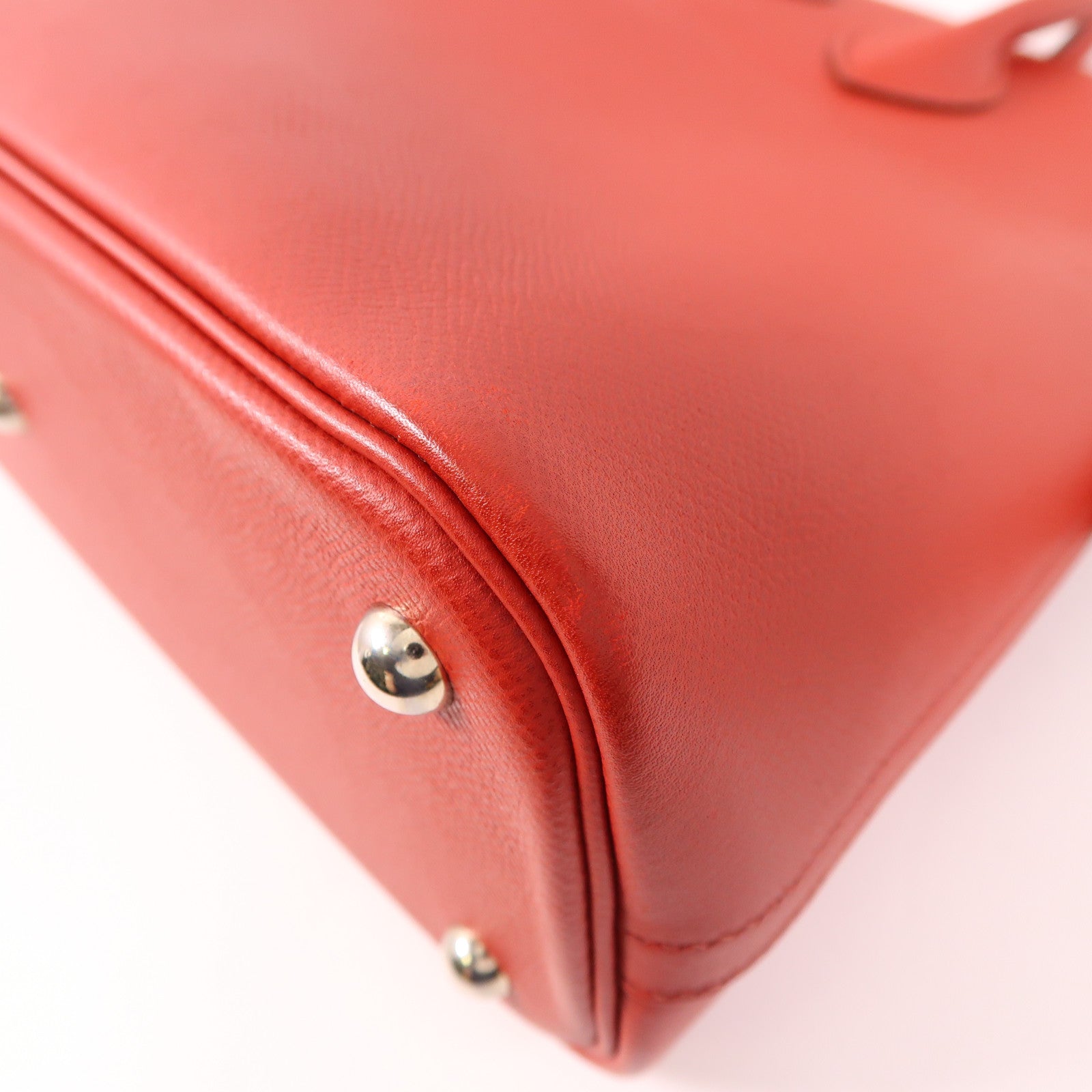 HERMES Epsom皮革Bolide 31銀扣手挽袋Q5 Rouge Casaque