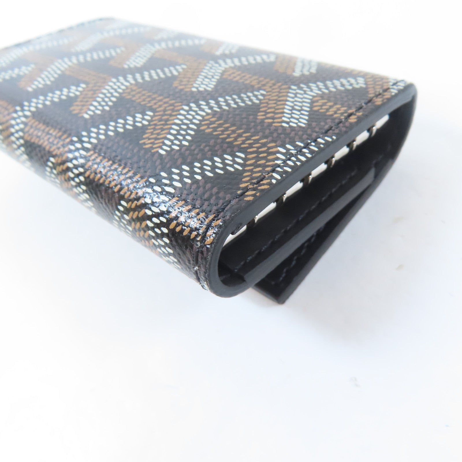 GOYARD 塗層帆布Key Case銀扣鎖匙包黑色/棕色/白色