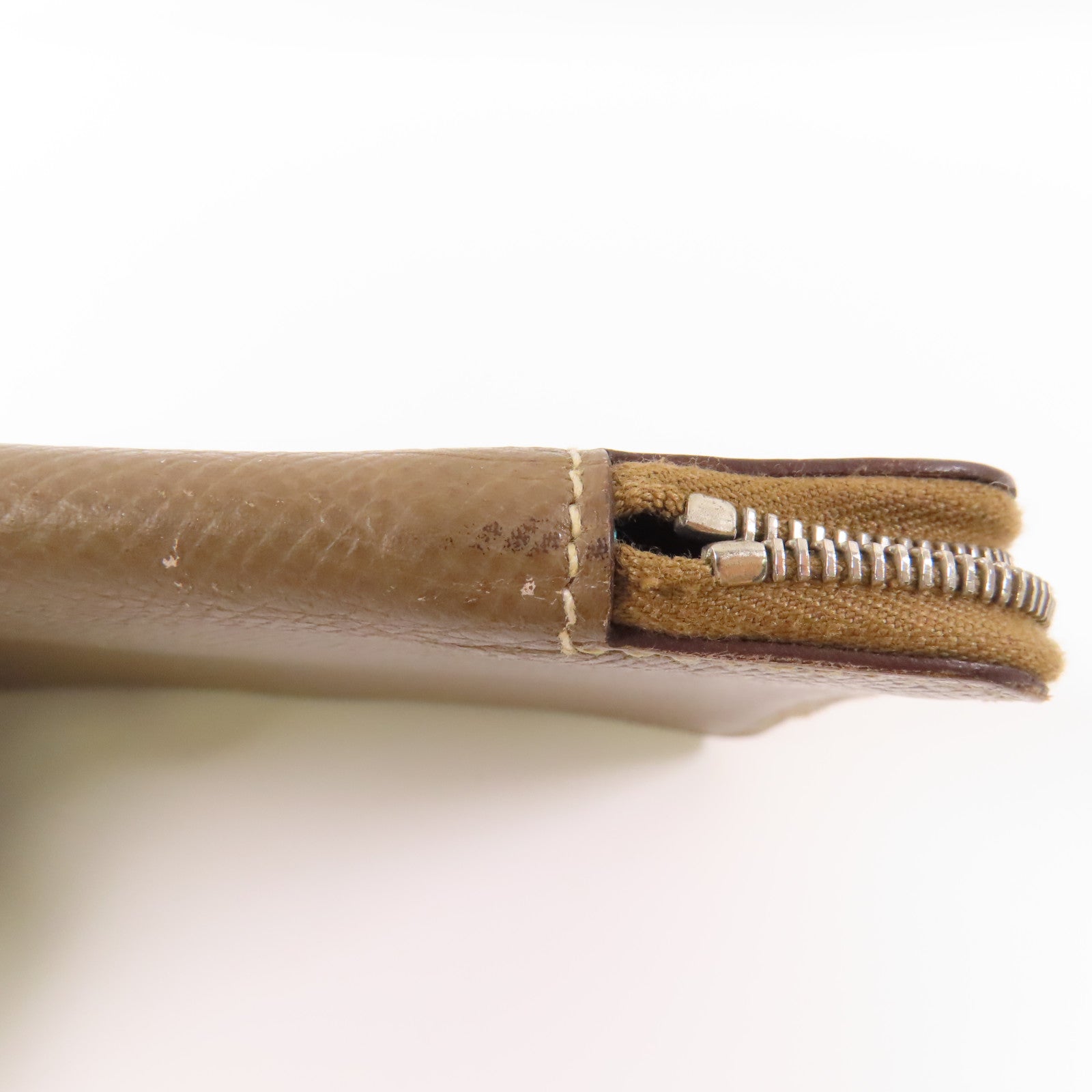 HERMES 皮革Wallet銀扣錢包18 Etoupe