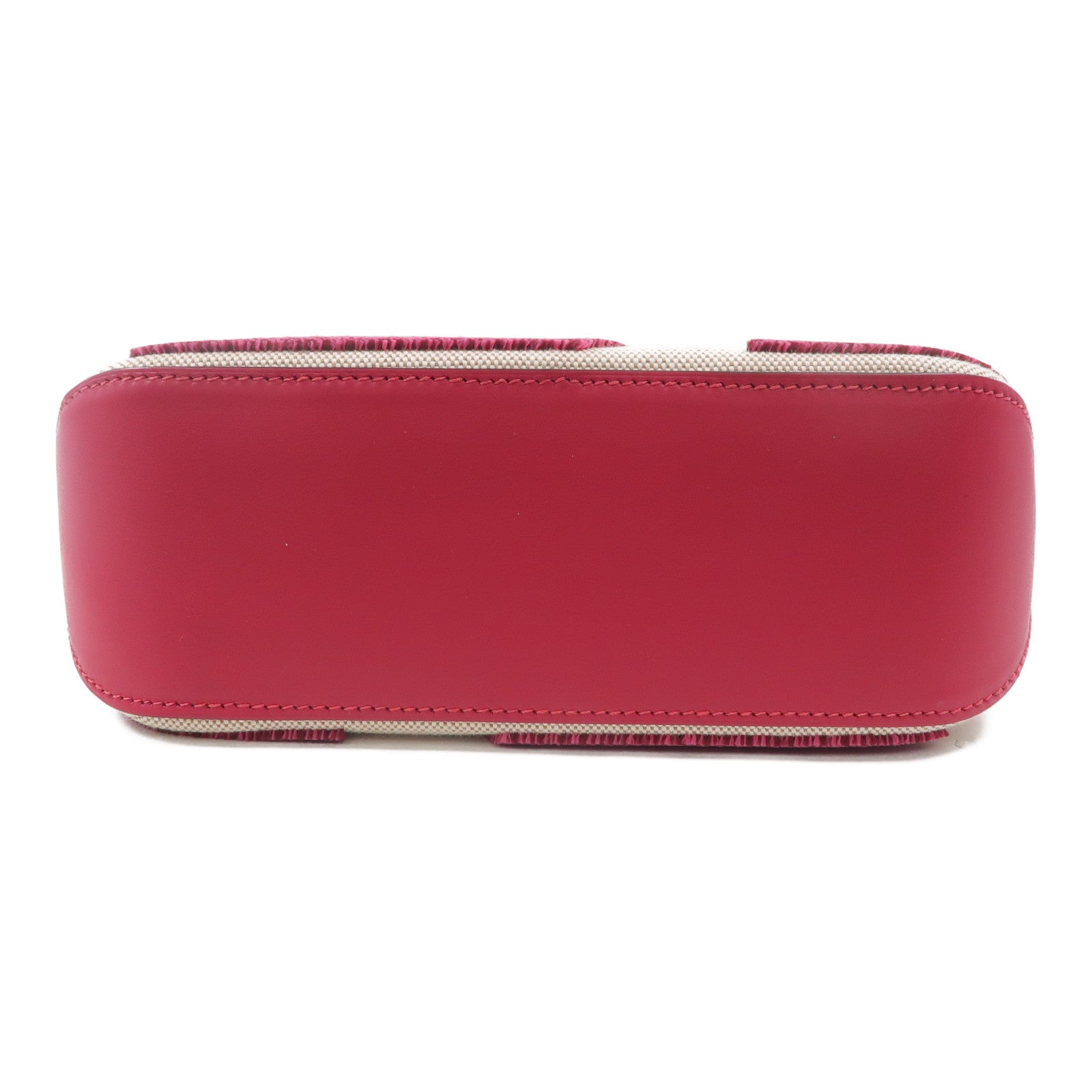 HERMES 帆布Cabas 27手挽肩背兩用袋Rose Extreme