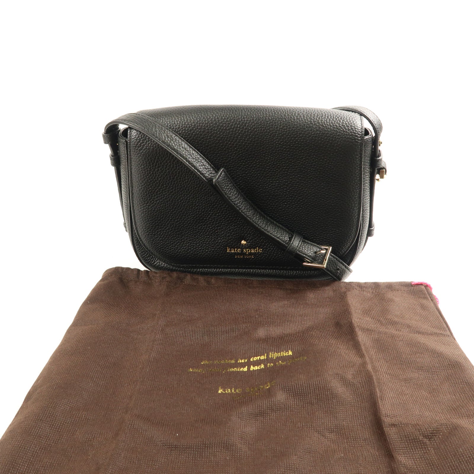 Kate Spade 牛皮皮革Shoulder Bag金扣肩背袋