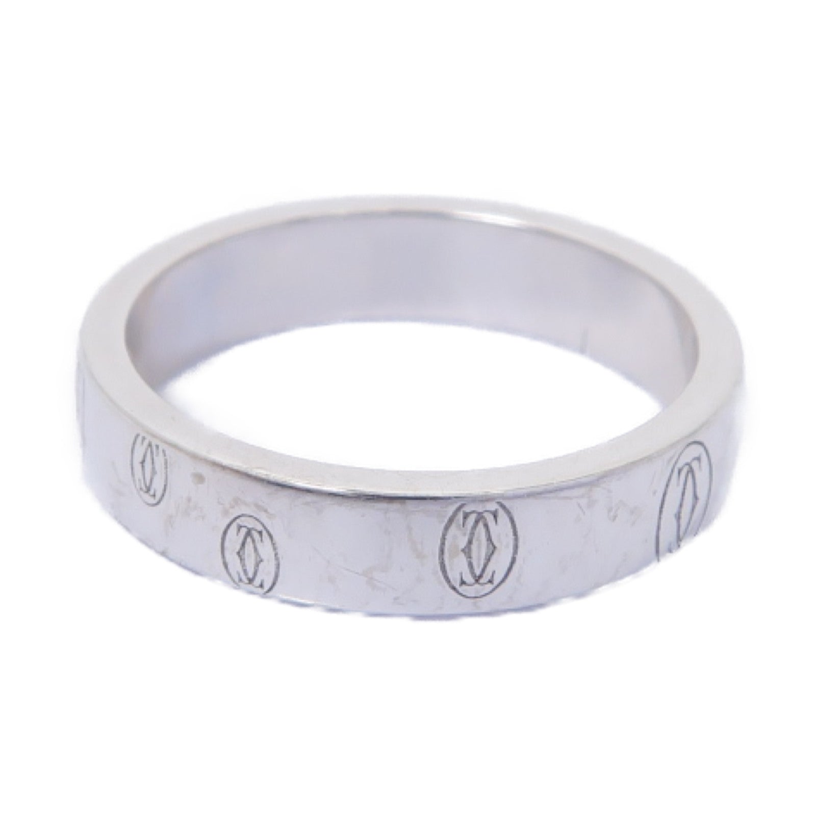 CARTIER 【激減優惠】18K白金Happy Birthday戒指US#6.25/Cartier#53