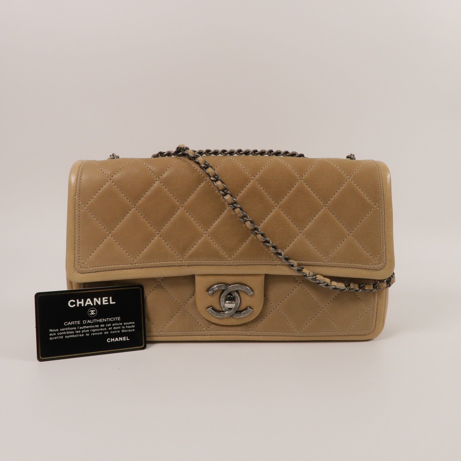 CHANEL 牛皮皮革Chain Shoulder Bag鏈帶肩背袋