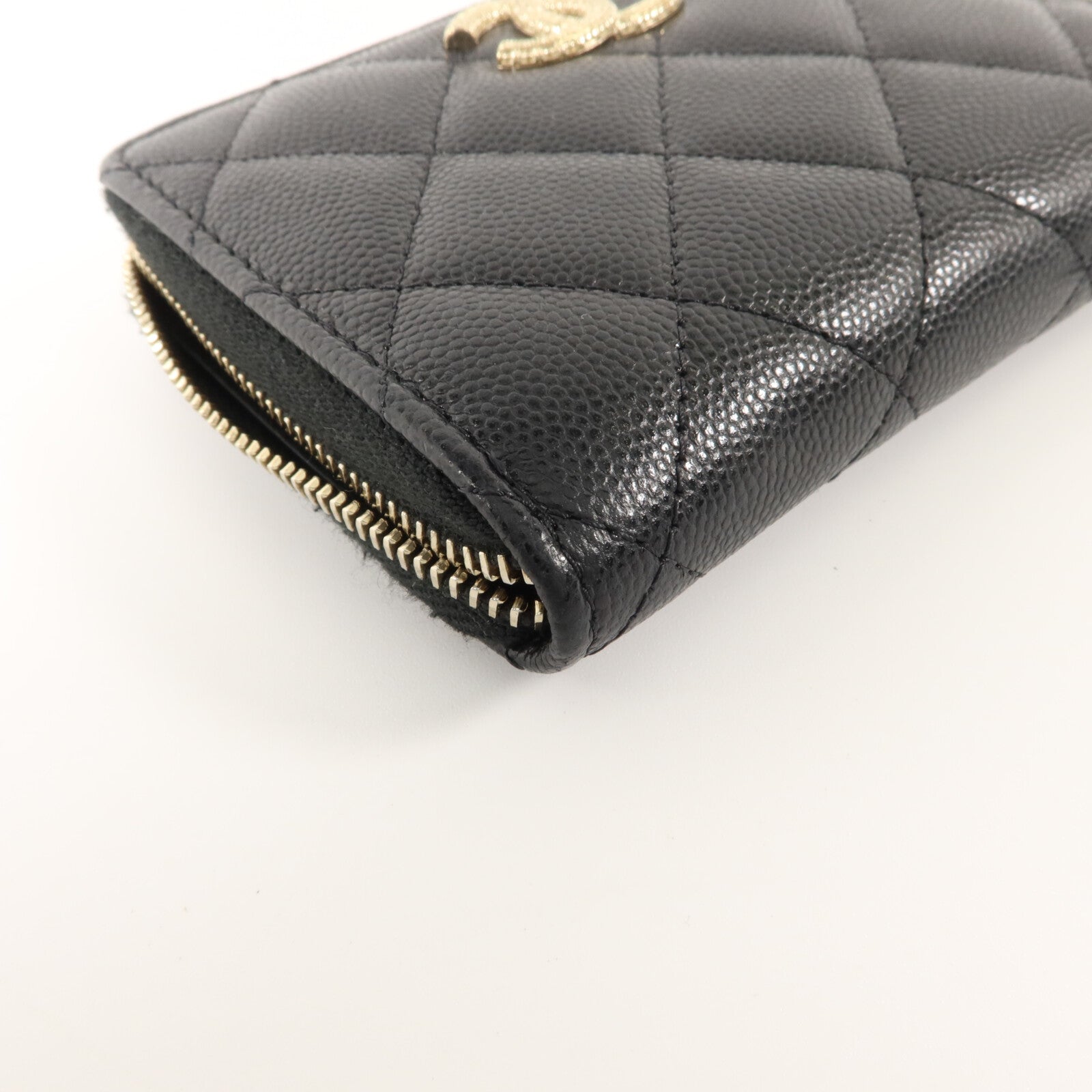 CHANEL 牛皮皮革Metalasse Zip Wallet錢包