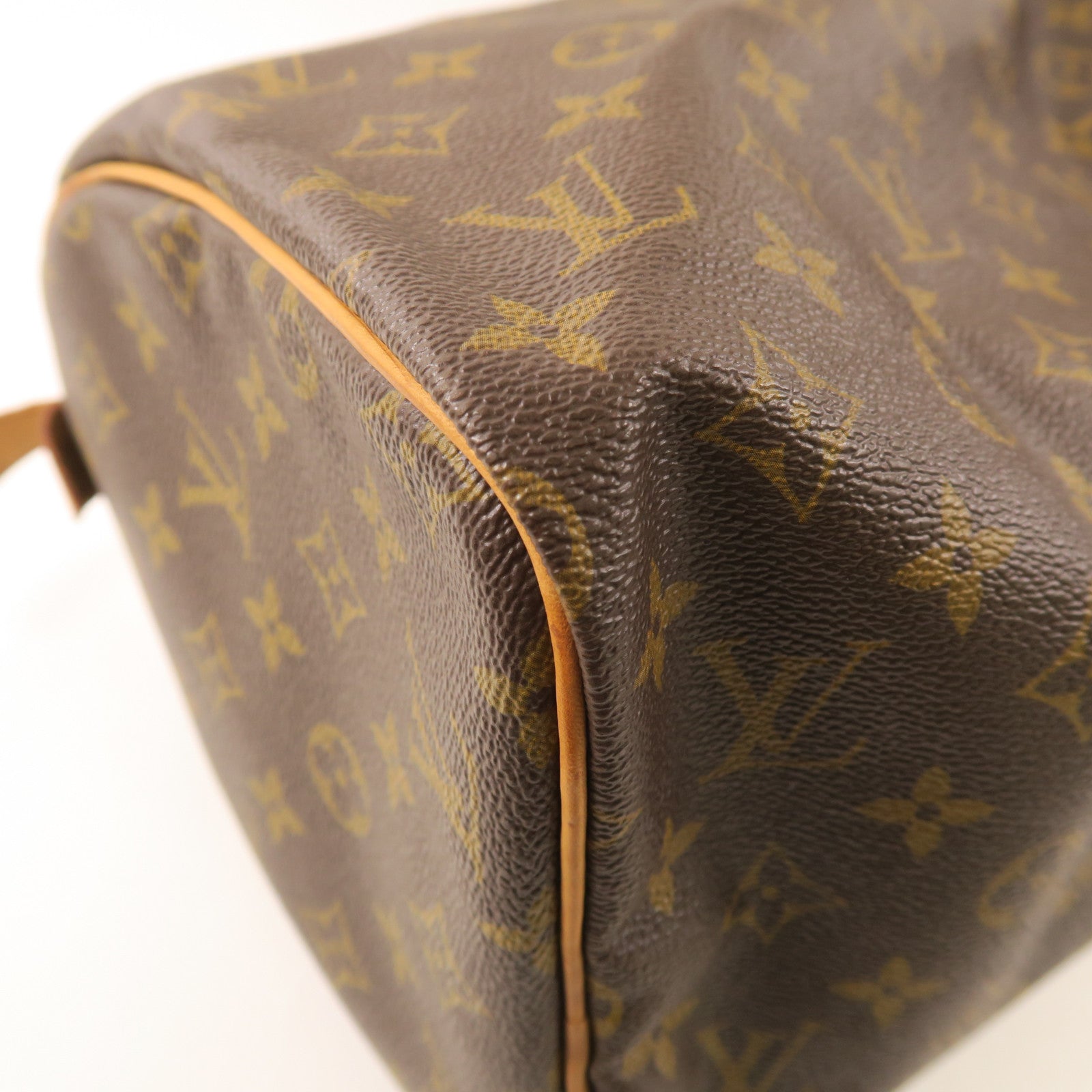 LOUIS VUITTON Monogram Speedy 30金扣手挽袋啡色