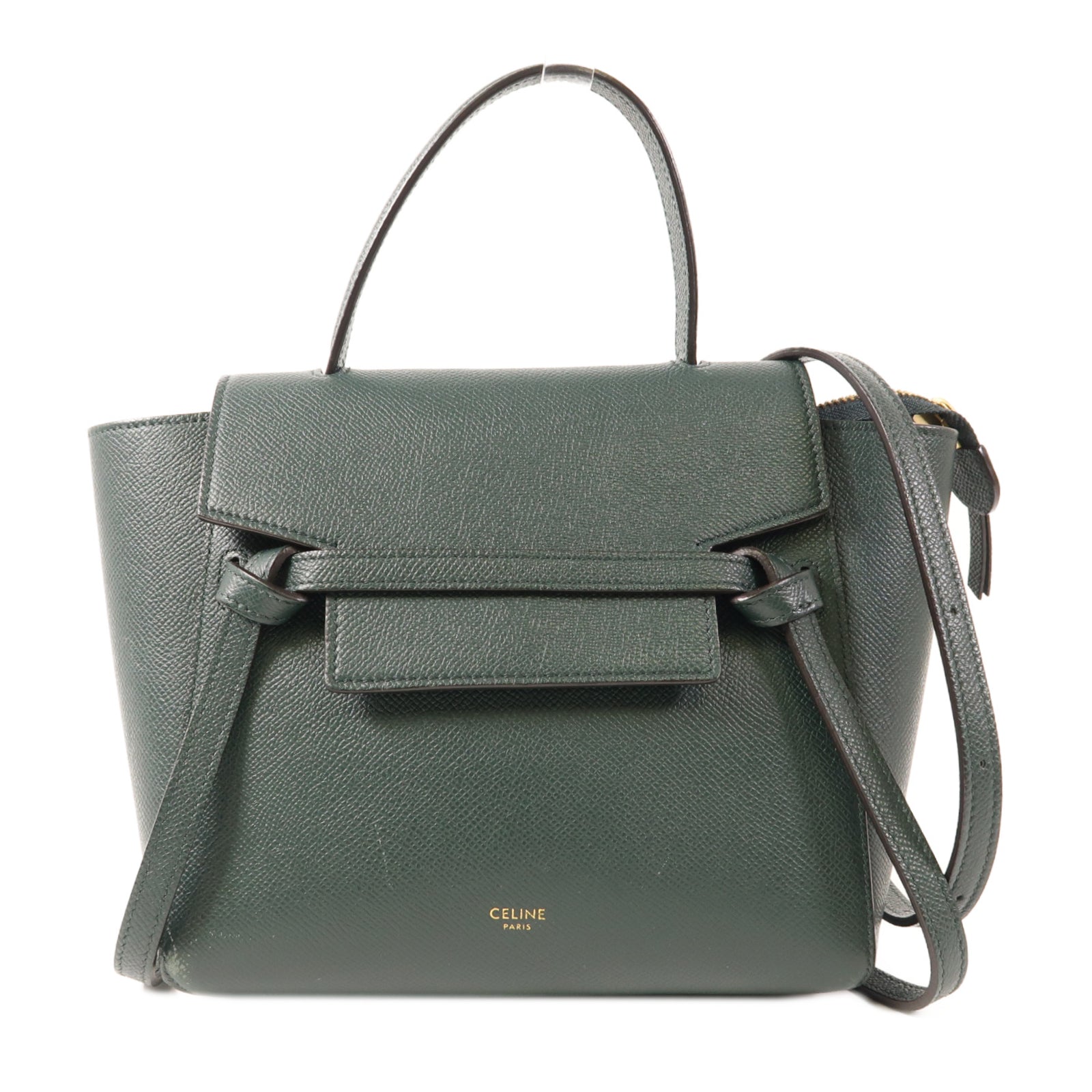 CELINE 牛皮皮革Belt Bag金扣手挽肩背兩用袋