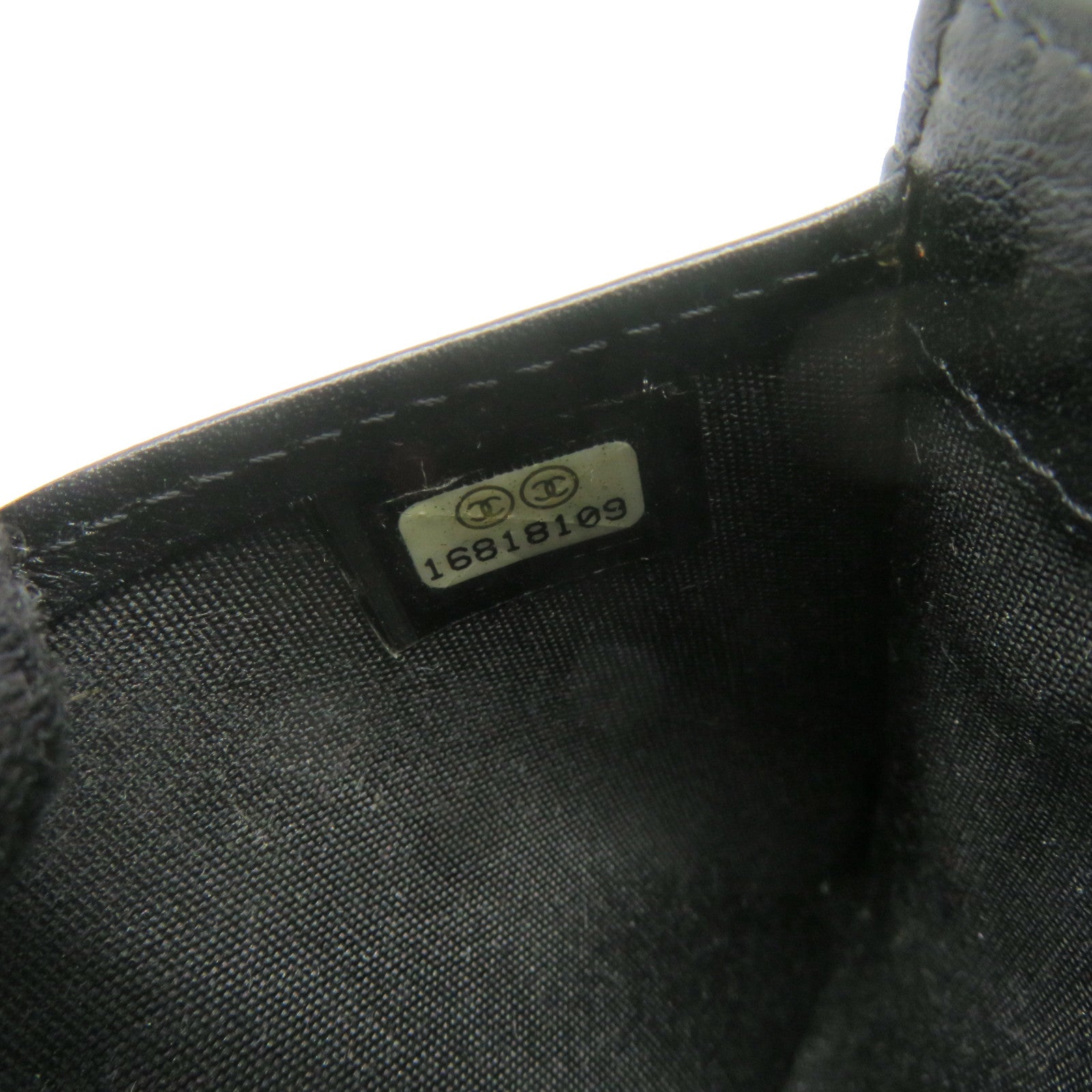 CHANEL 【激減優惠】牛皮皮革Long Wallet銀扣長錢包黑色