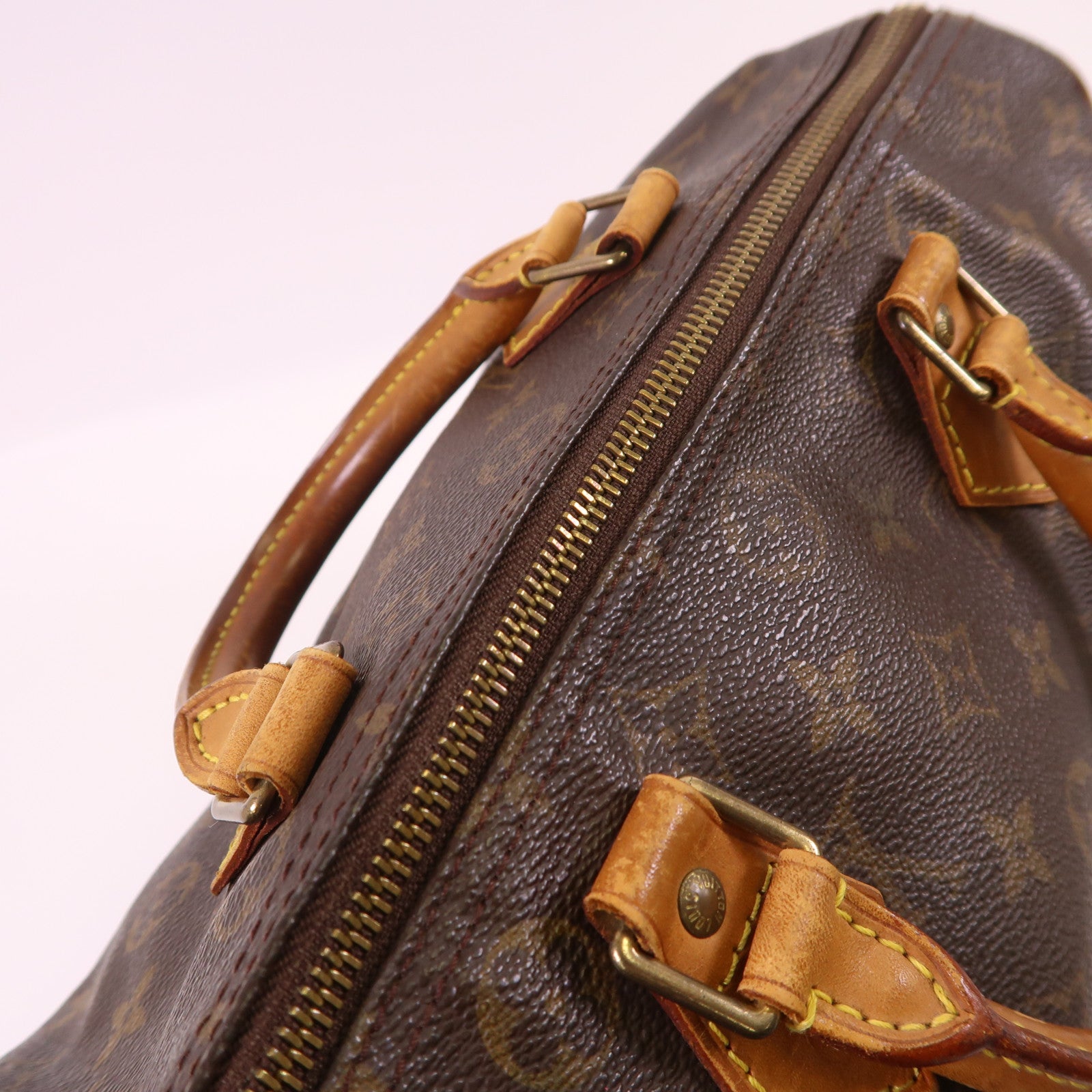 LOUIS VUITTON Monogram Speedy 30金扣手挽袋