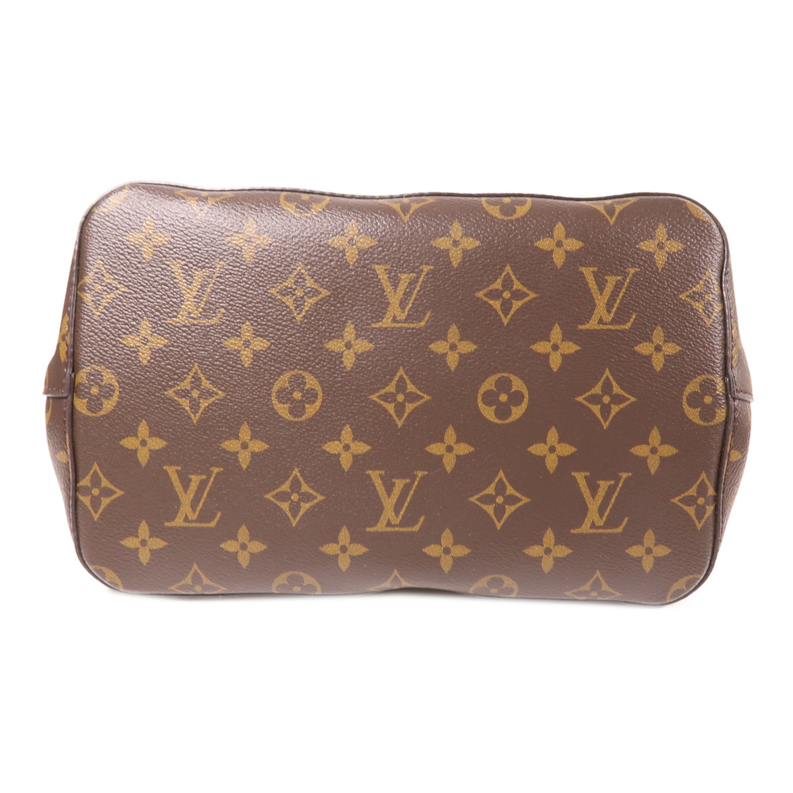 LOUIS VUITTON Monogram NeoNoe MM金扣肩背袋棕色/粉紅色