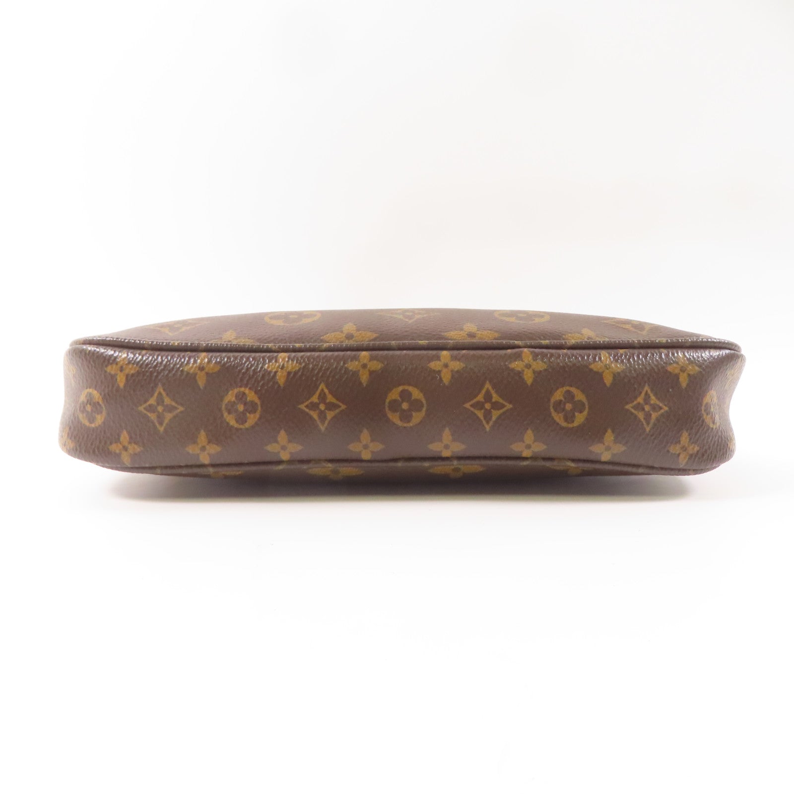 LOUIS VUITTON Monogram Multi Pochette Accessoires金扣肩背袋棕色