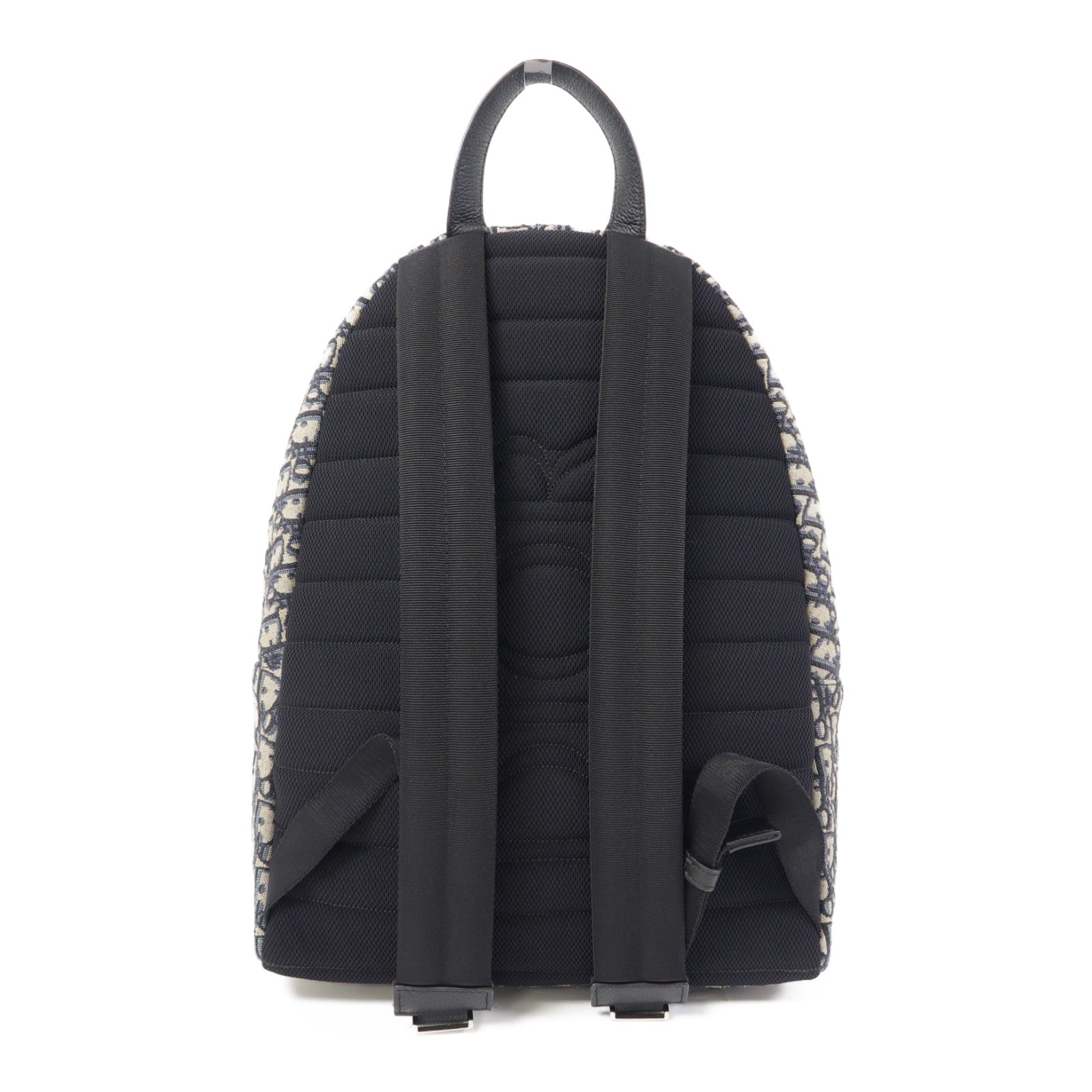 Dior 帆布Rider Backpack銀扣背包藍色