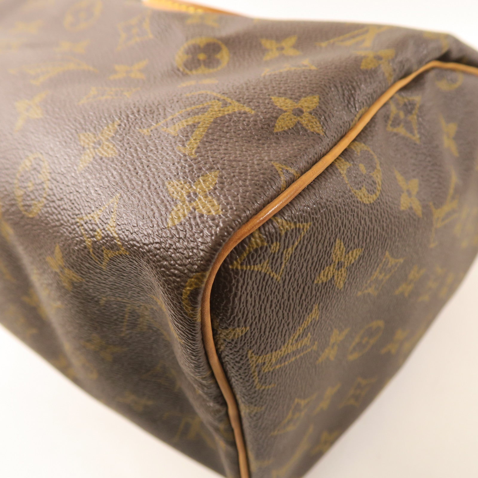 LOUIS VUITTON Monogram Speedy 30金扣手挽袋啡色