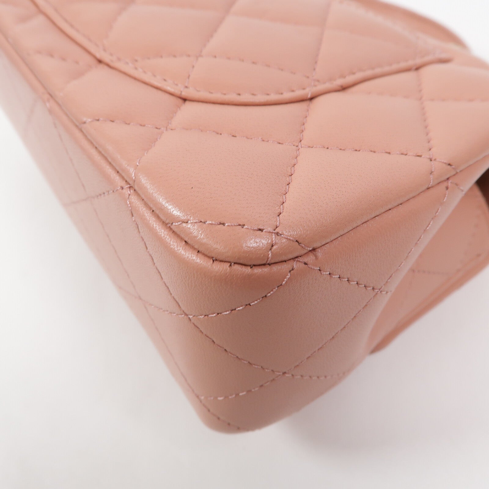 CHANEL 羊皮皮革Mini Flap Bag With Top Handle鏈帶手挽肩背兩用袋