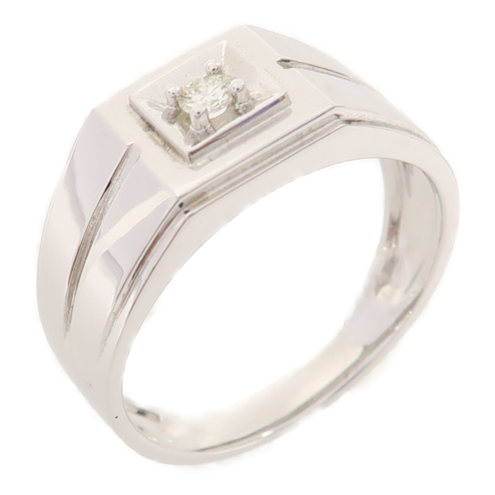 JEWELRY 【激減優惠】18K白金Diamond Ring戒指US#9.5