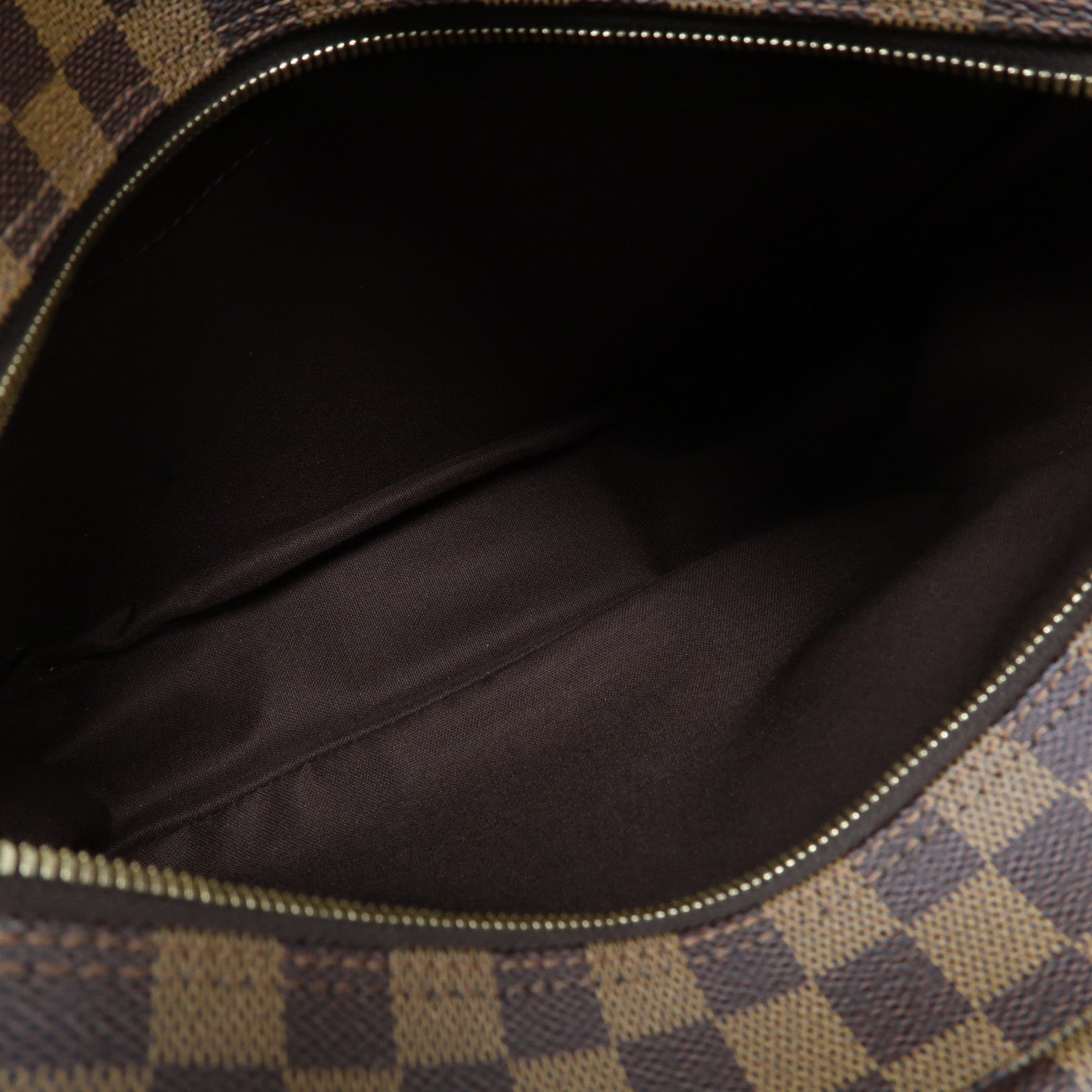 LOUIS VUITTON Damier Ebene Naviglio金扣肩背袋啡色