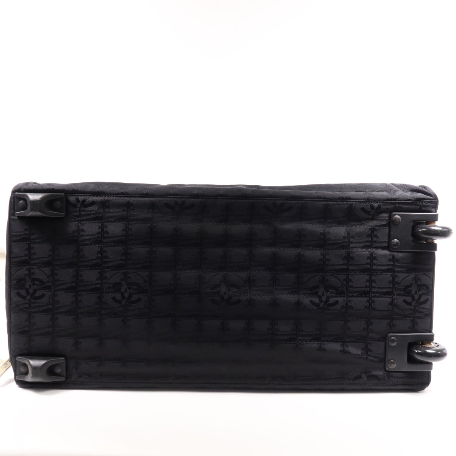 CHANEL 尼龍Carry Bag銀扣手挽袋