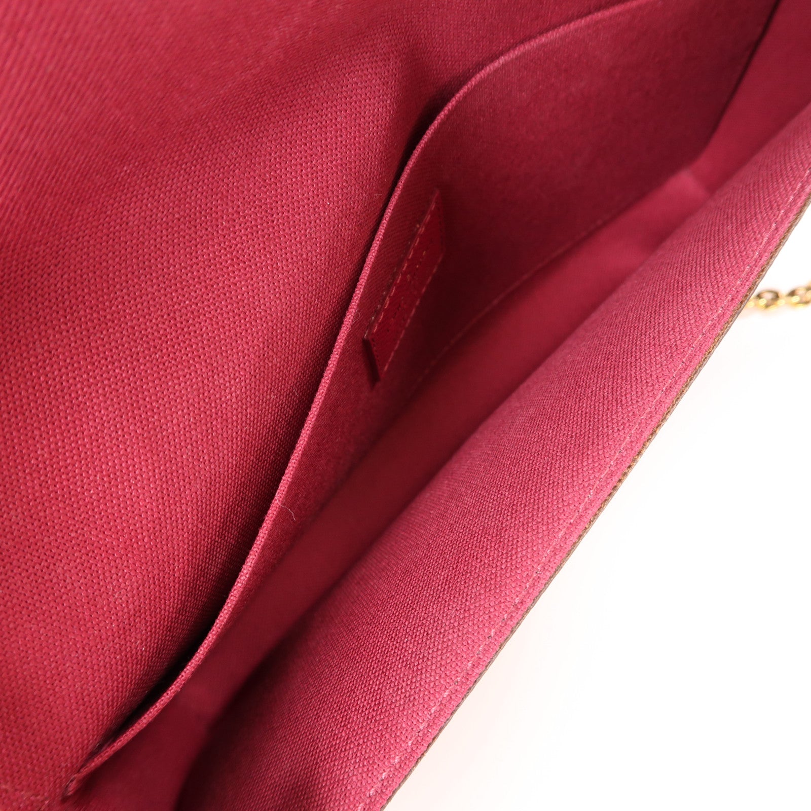 LOUIS VUITTON Monogram Felicie Pochette金扣鏈帶肩背袋