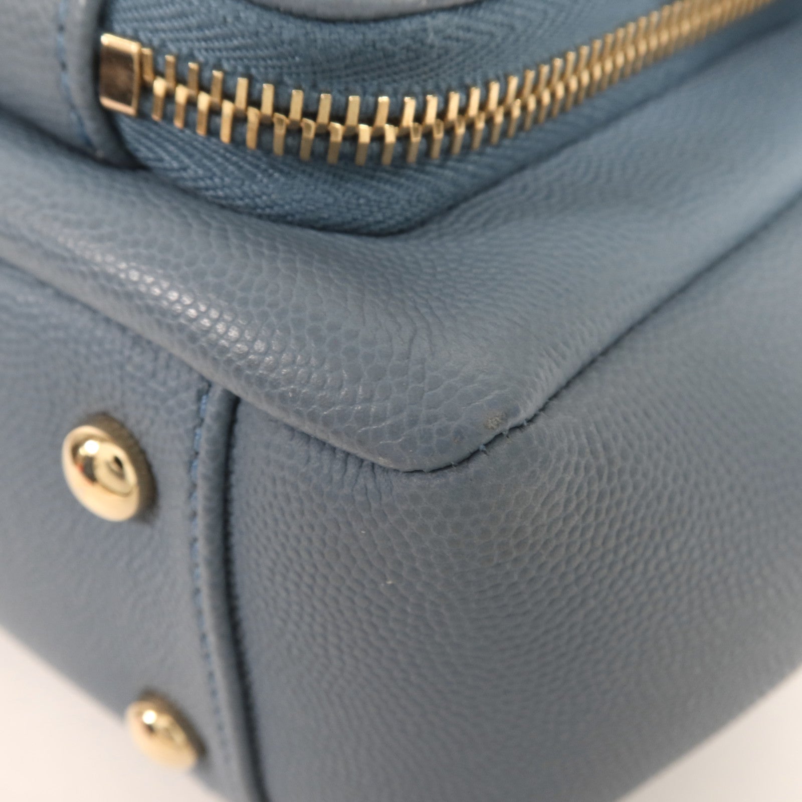 CHANEL 牛皮皮革Chain Shoulder金扣手挽肩背兩用袋