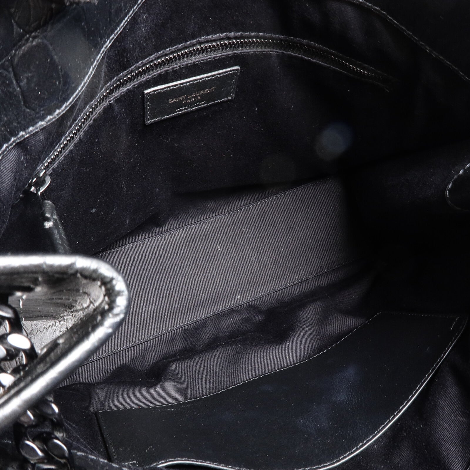 SAINT LAURENT 牛皮皮革Niki Medium Shopper Tote鏈帶肩背袋