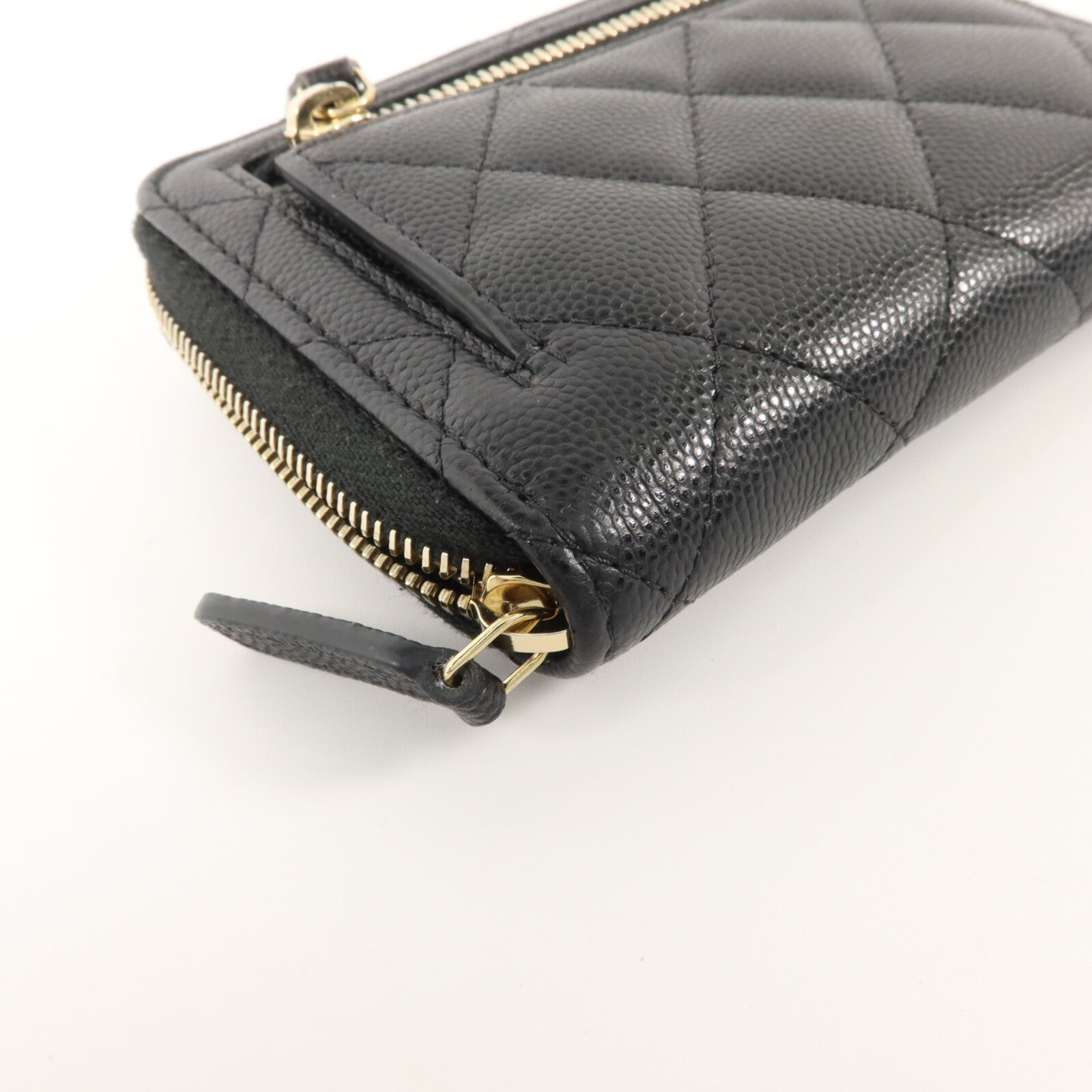 CHANEL 牛皮皮革Metalasse Zip Wallet錢包