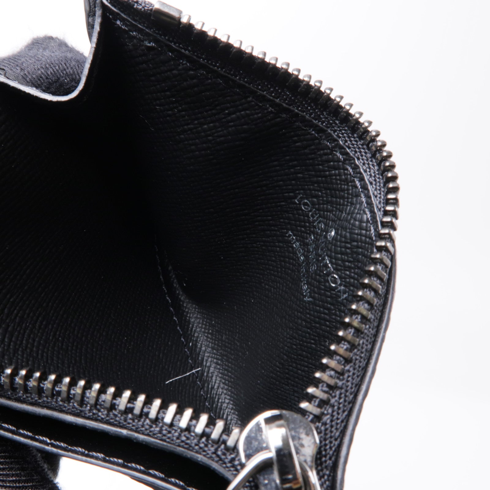 LOUIS VUITTON Monogram Eclipse Coin/Card Holder銀扣零錢包/卡片套黑色